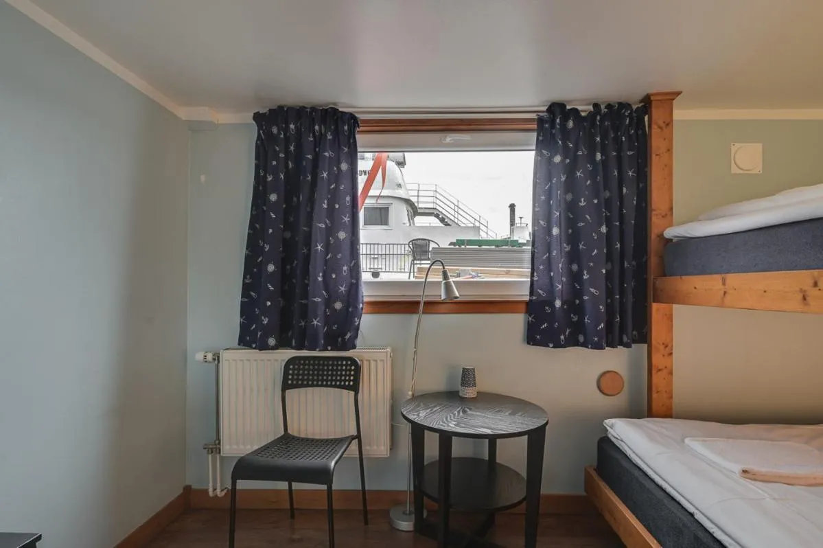 View (from property/room), Bed in Rygerfjord Hotel & Hostel