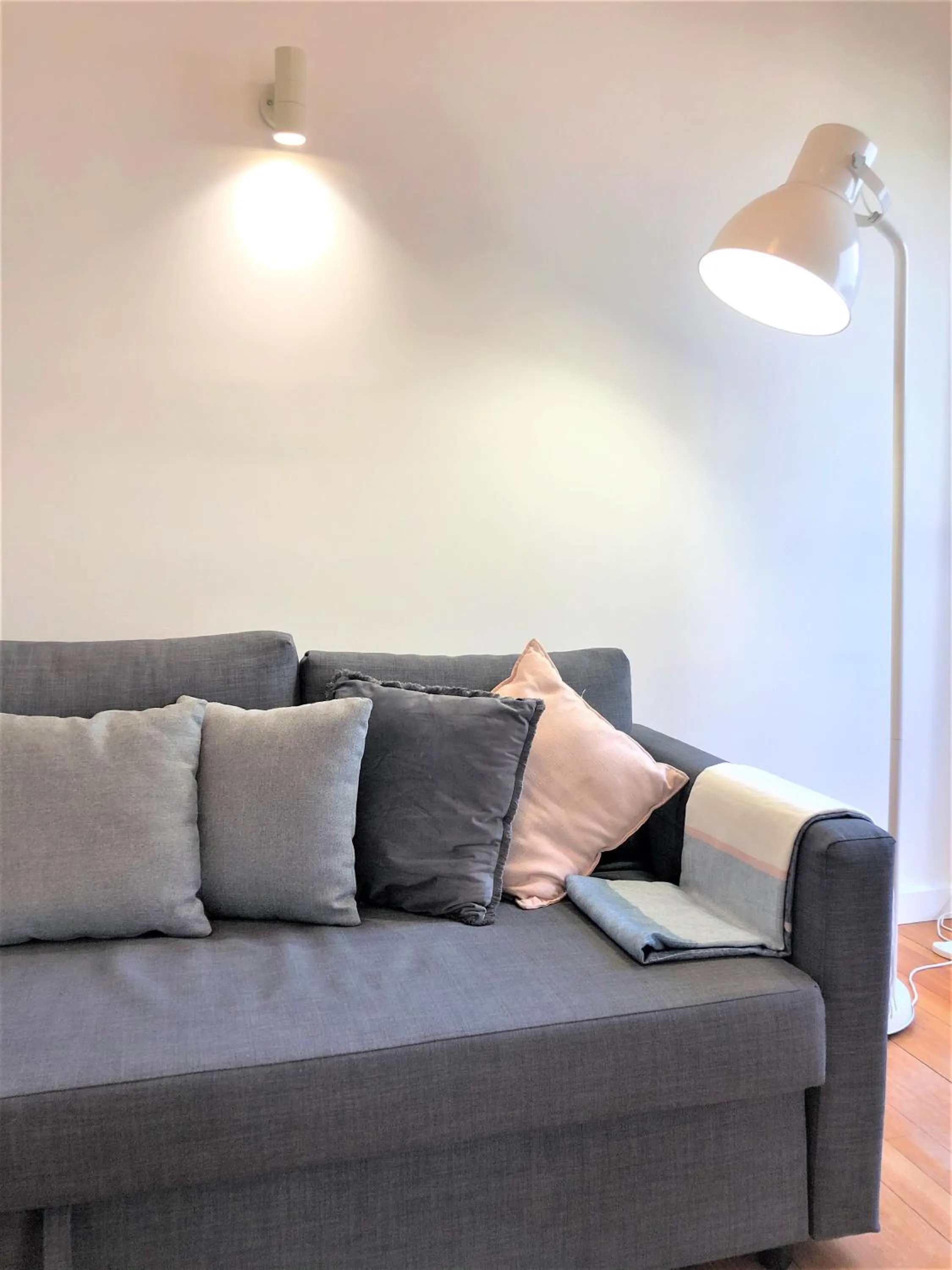 Living room in ReadySet Apartments on King