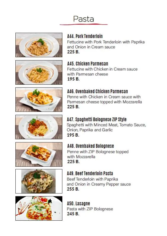 Restaurant/places to eat in ZIP Hotel & Restaurant