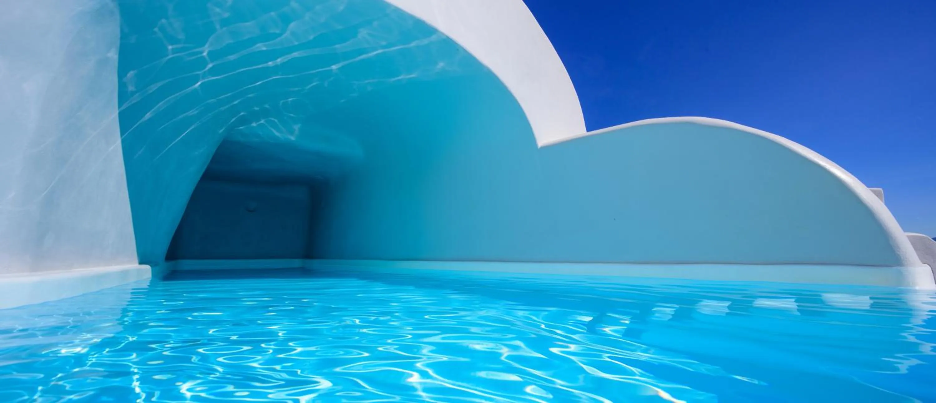 Pool view in Nostos Apartments