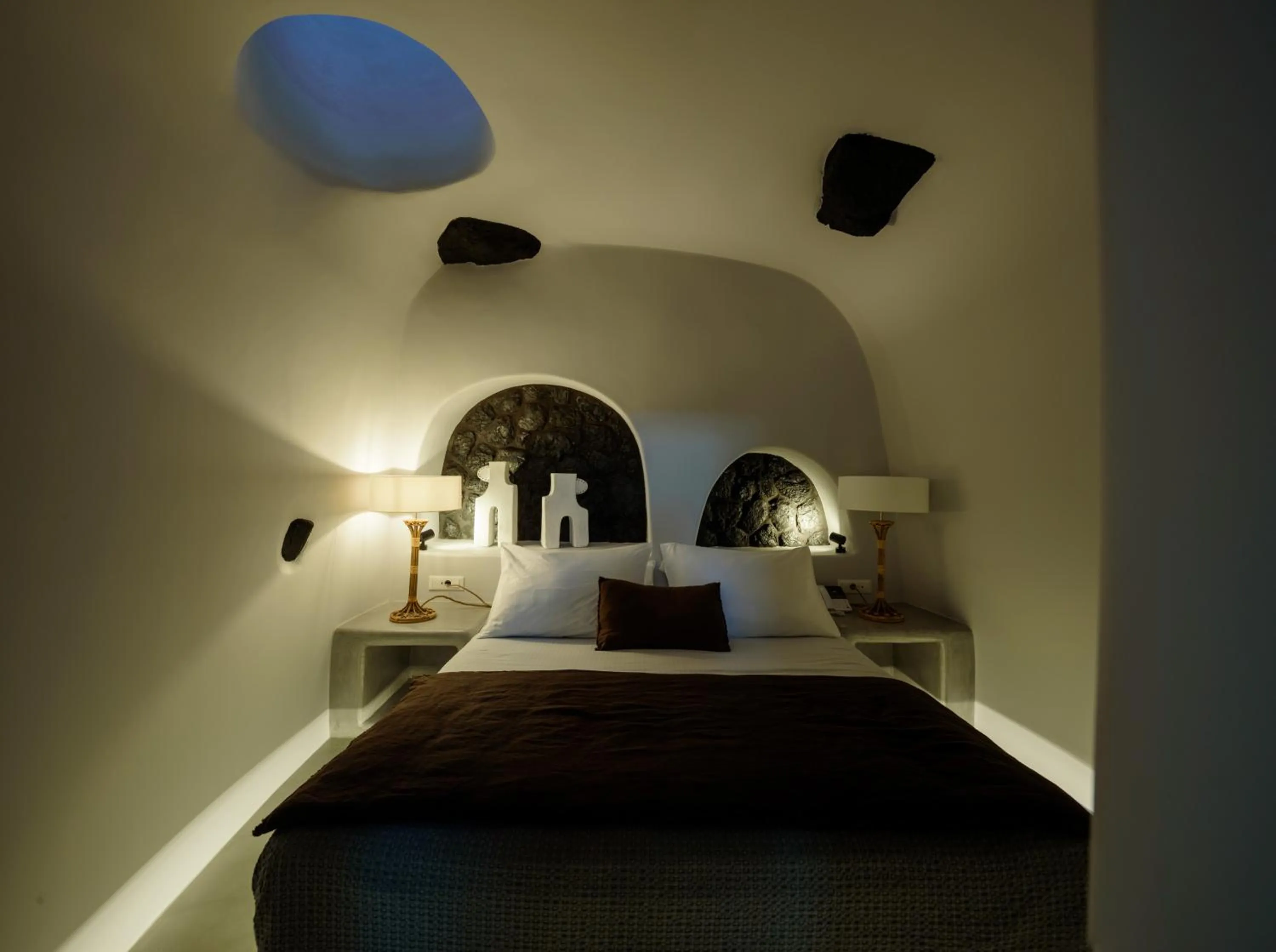 Bed in Nostos Apartments