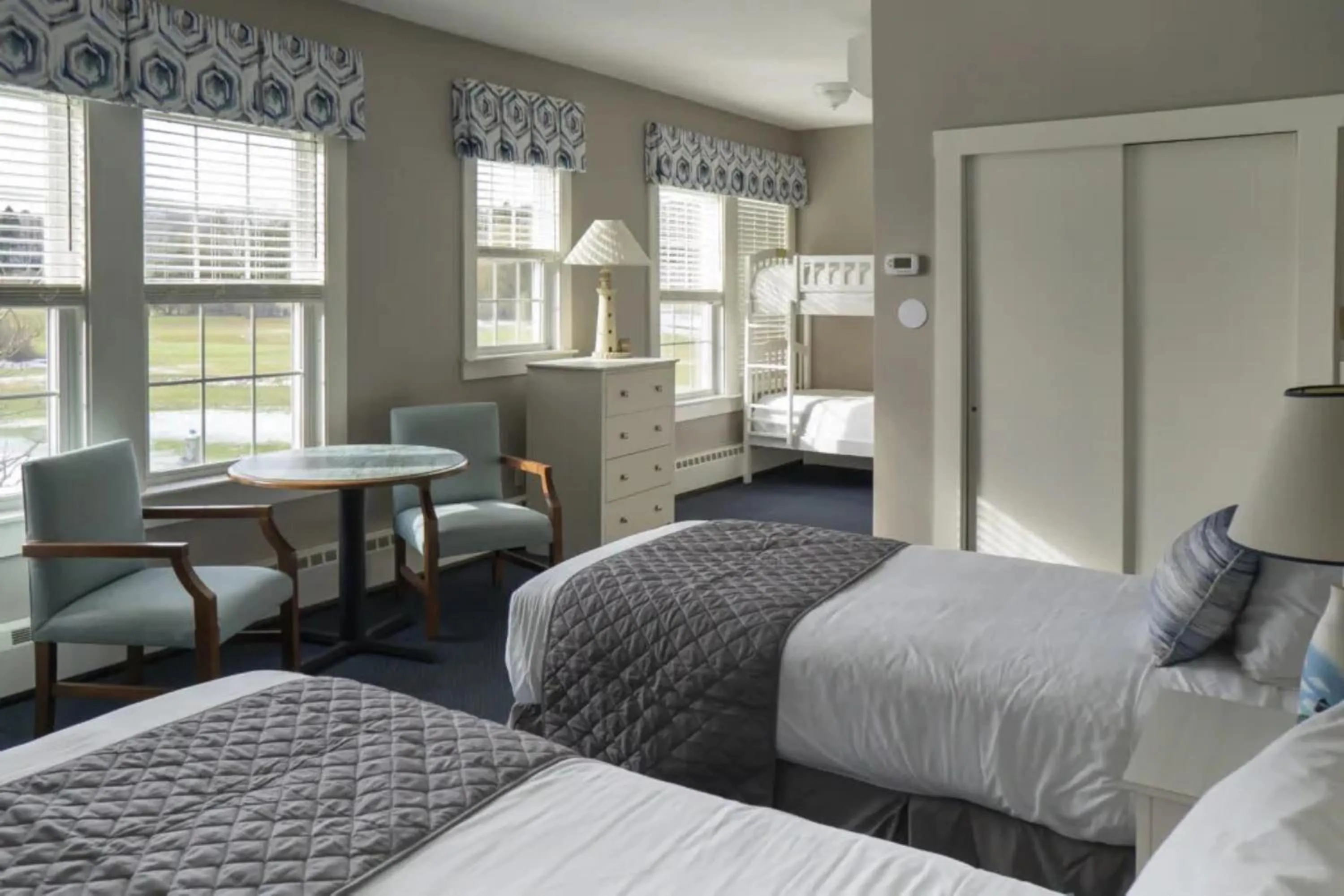 Bed in Sebasco Harbor Resort & Golf Club