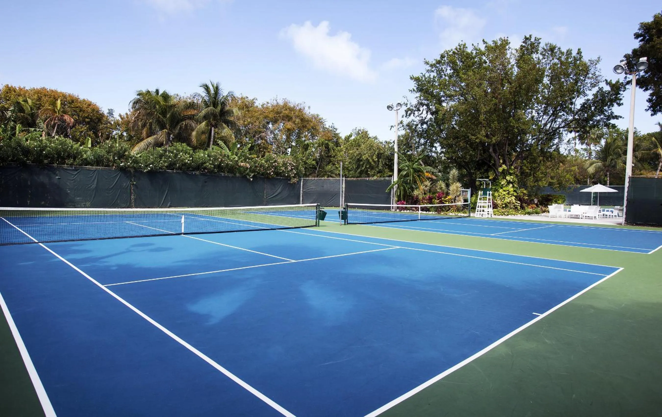 Tennis court in Cheeca Lodge & Spa
