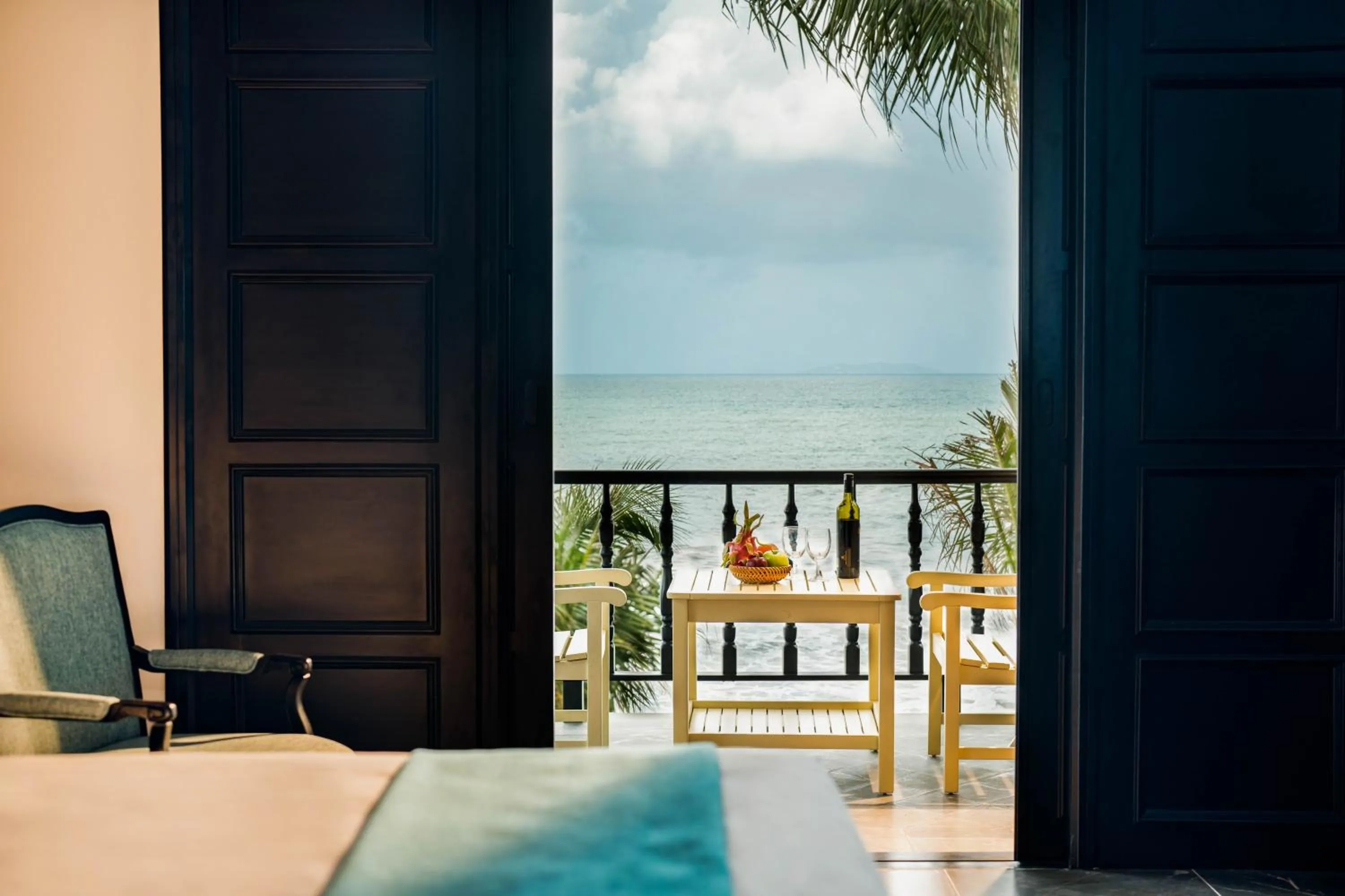 Seating area, Bed in Dankbaar Resort Quy Nhon