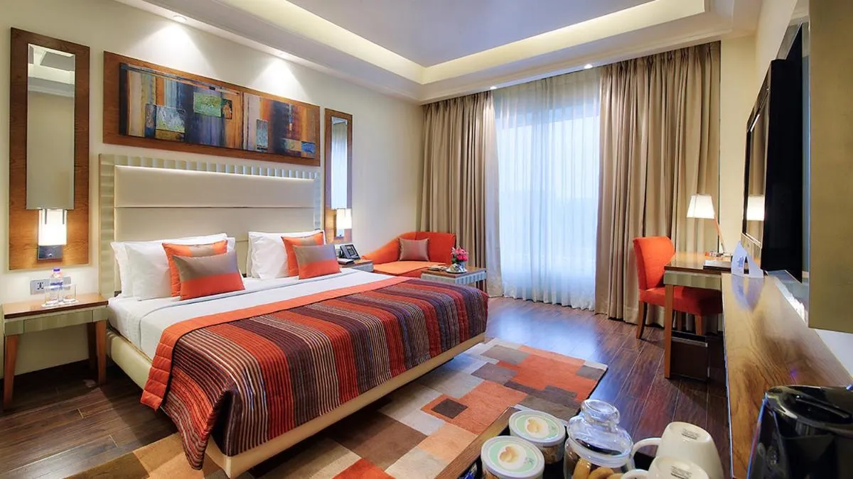 Bedroom, Bed in Ramada Gurgaon Central