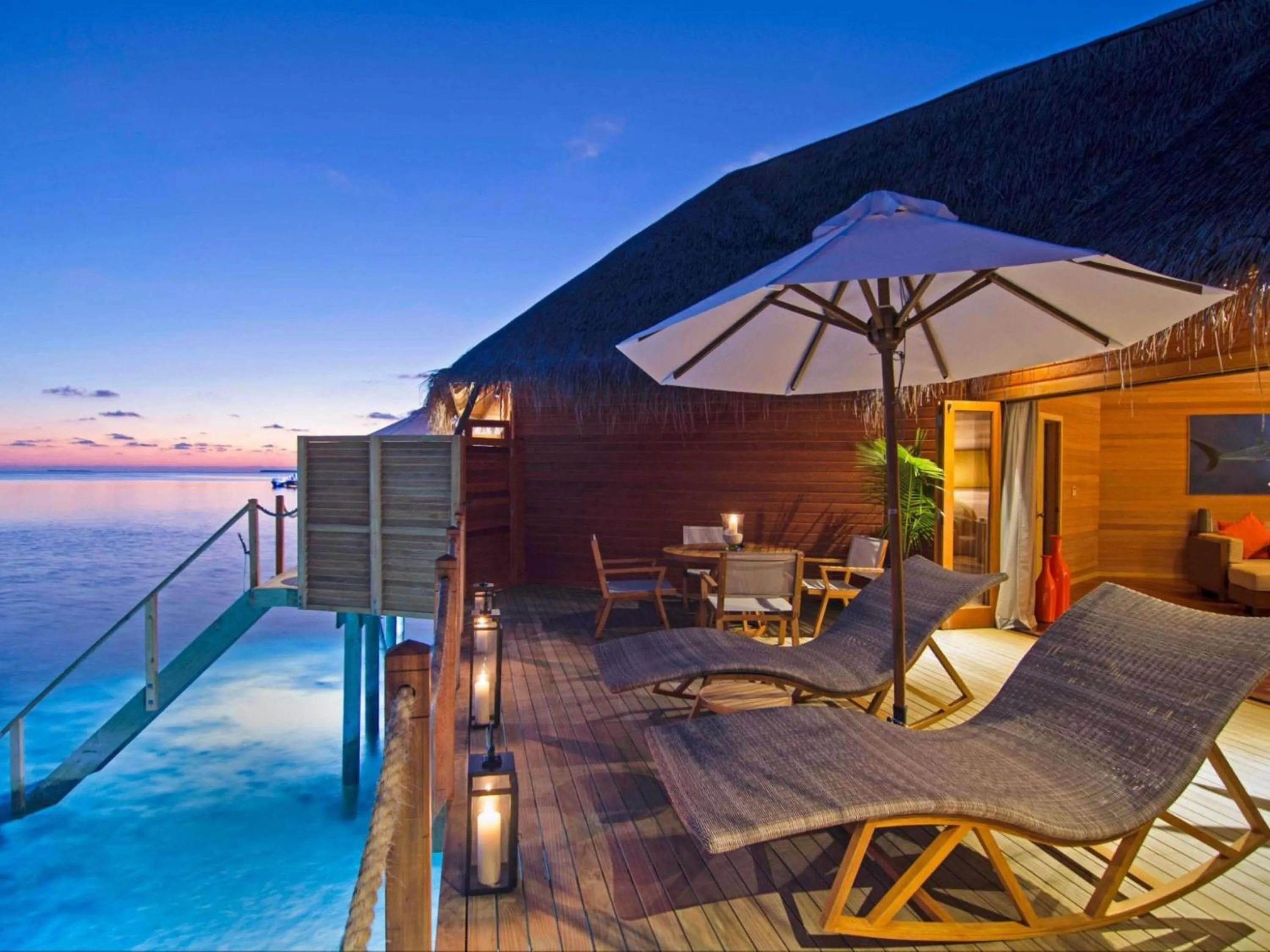 Bedroom in V Villas Maldives at Mirihi - MGallery Collection