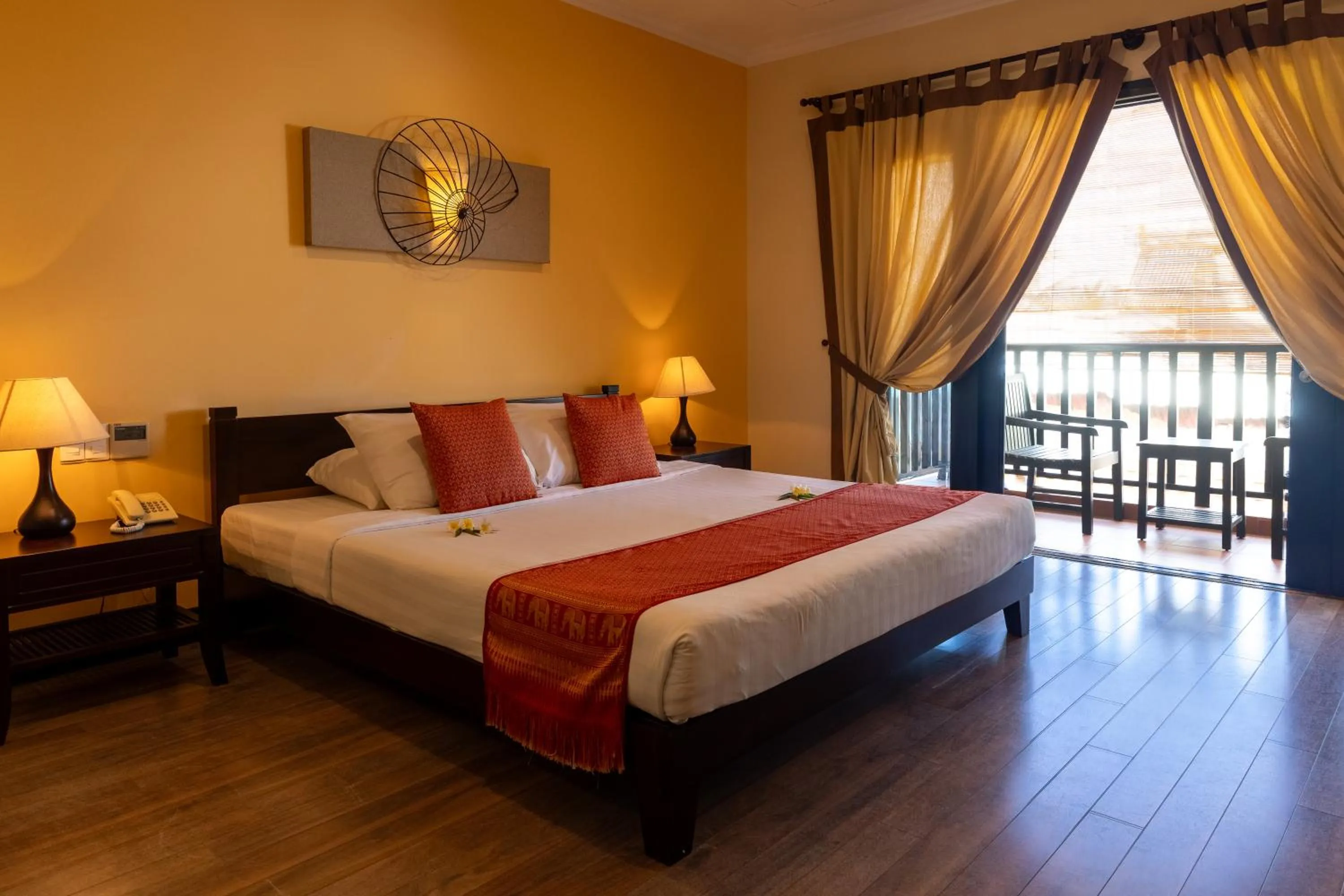 Bed in Seahorse Resort & Spa