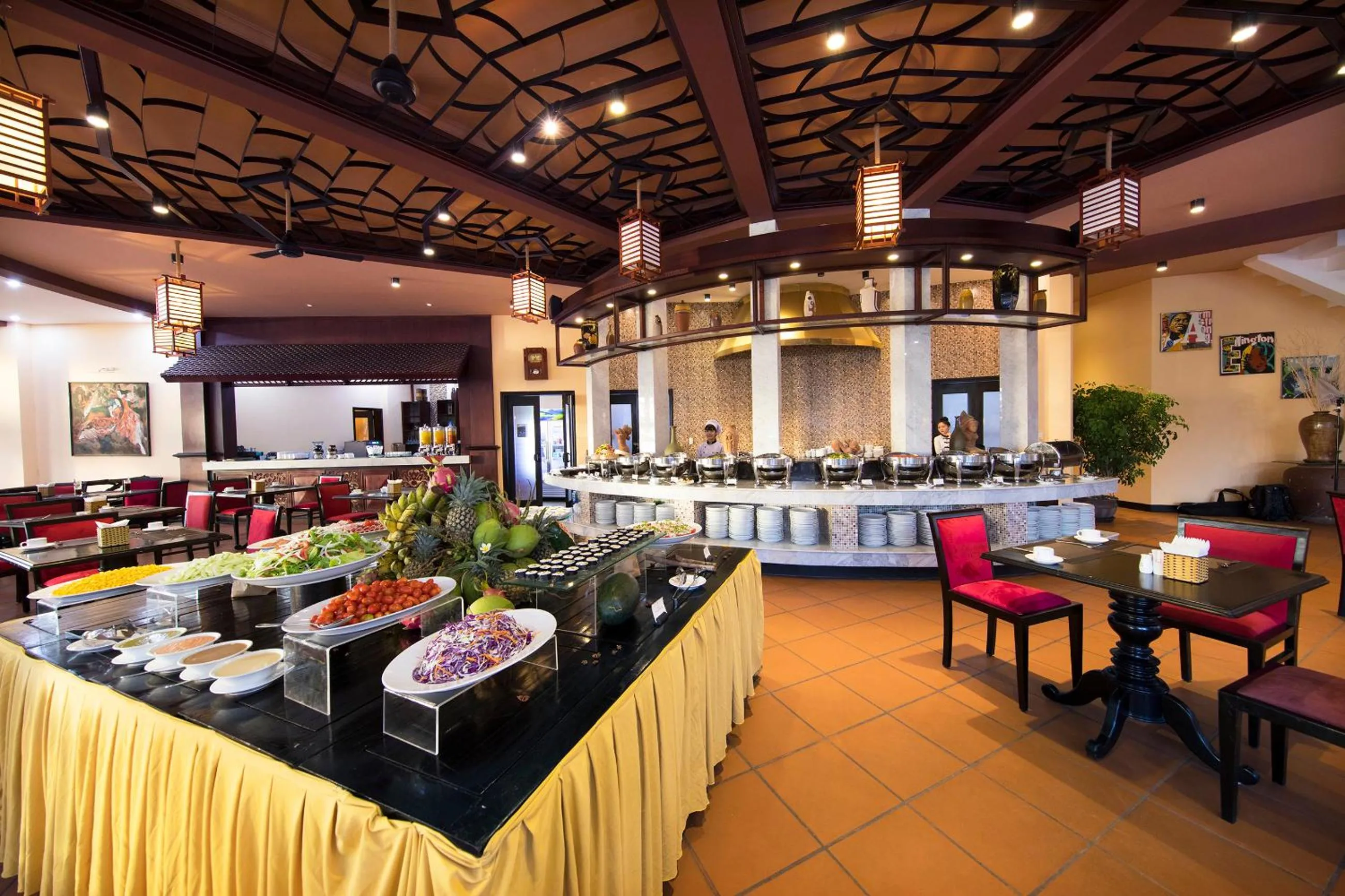 Buffet breakfast in Seahorse Resort & Spa