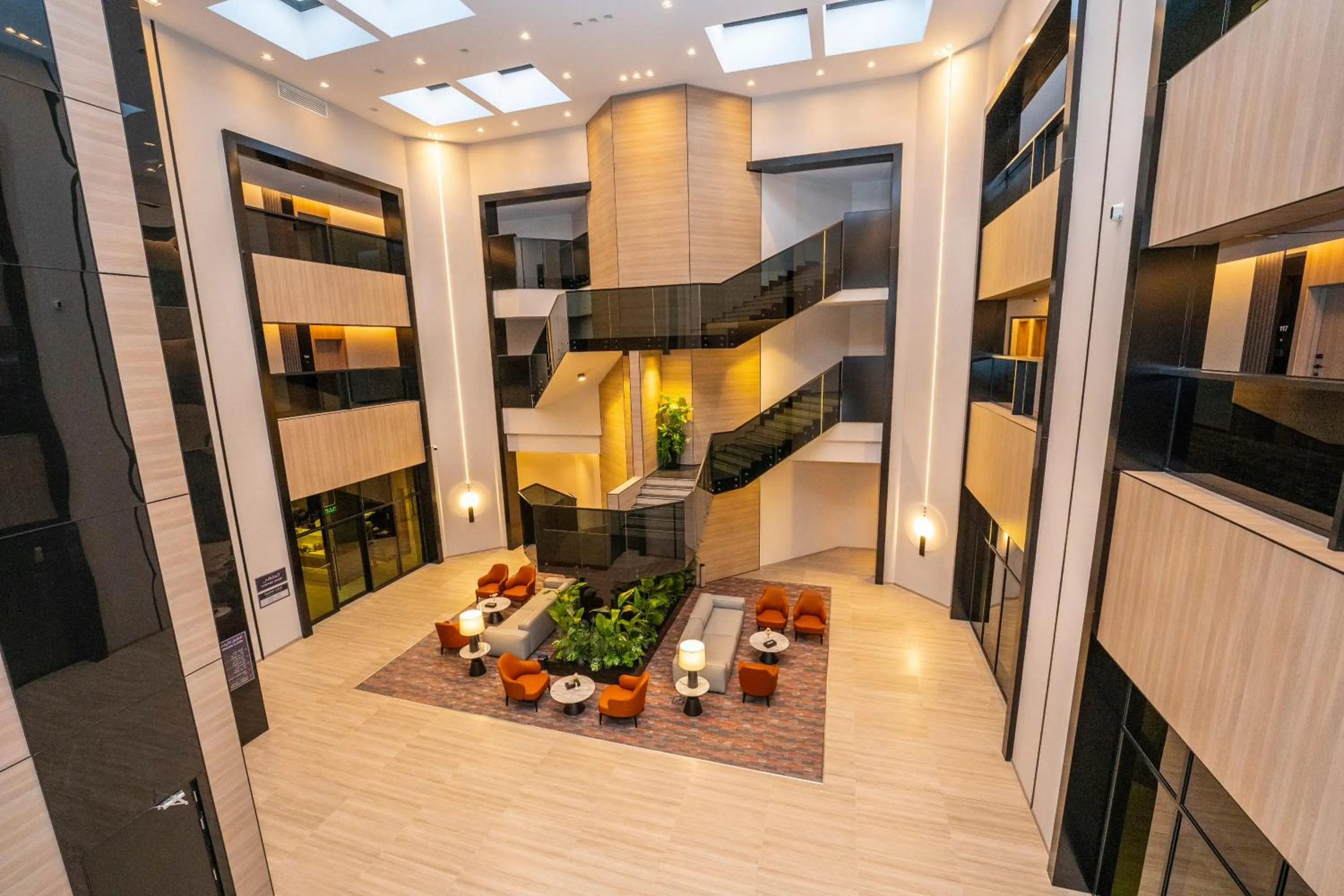 Lobby or reception in Manazel Aldiafah serviced Apartments AlSulymaniyah