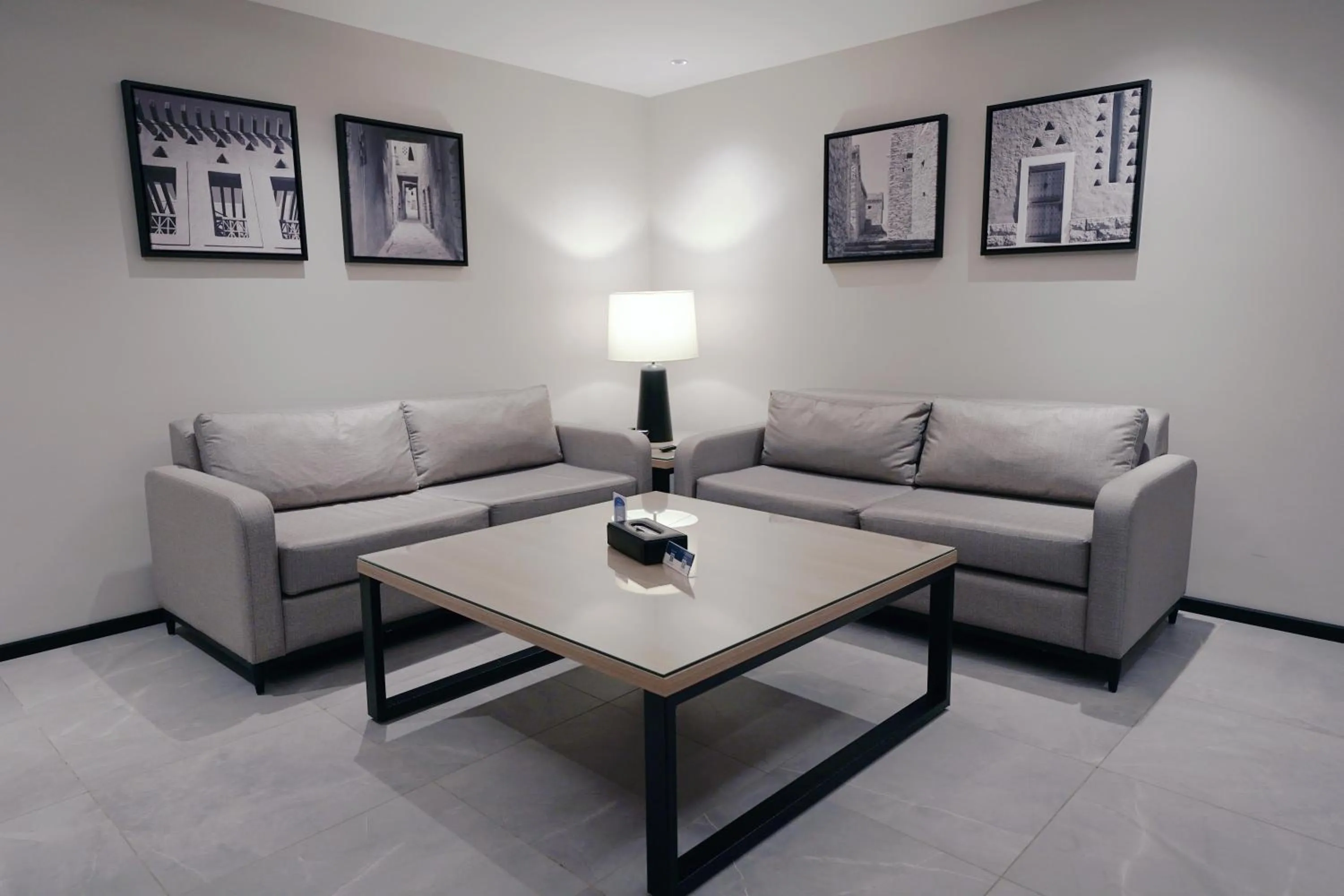 Seating area in Manazel Aldiafah serviced Apartments AlSulymaniyah