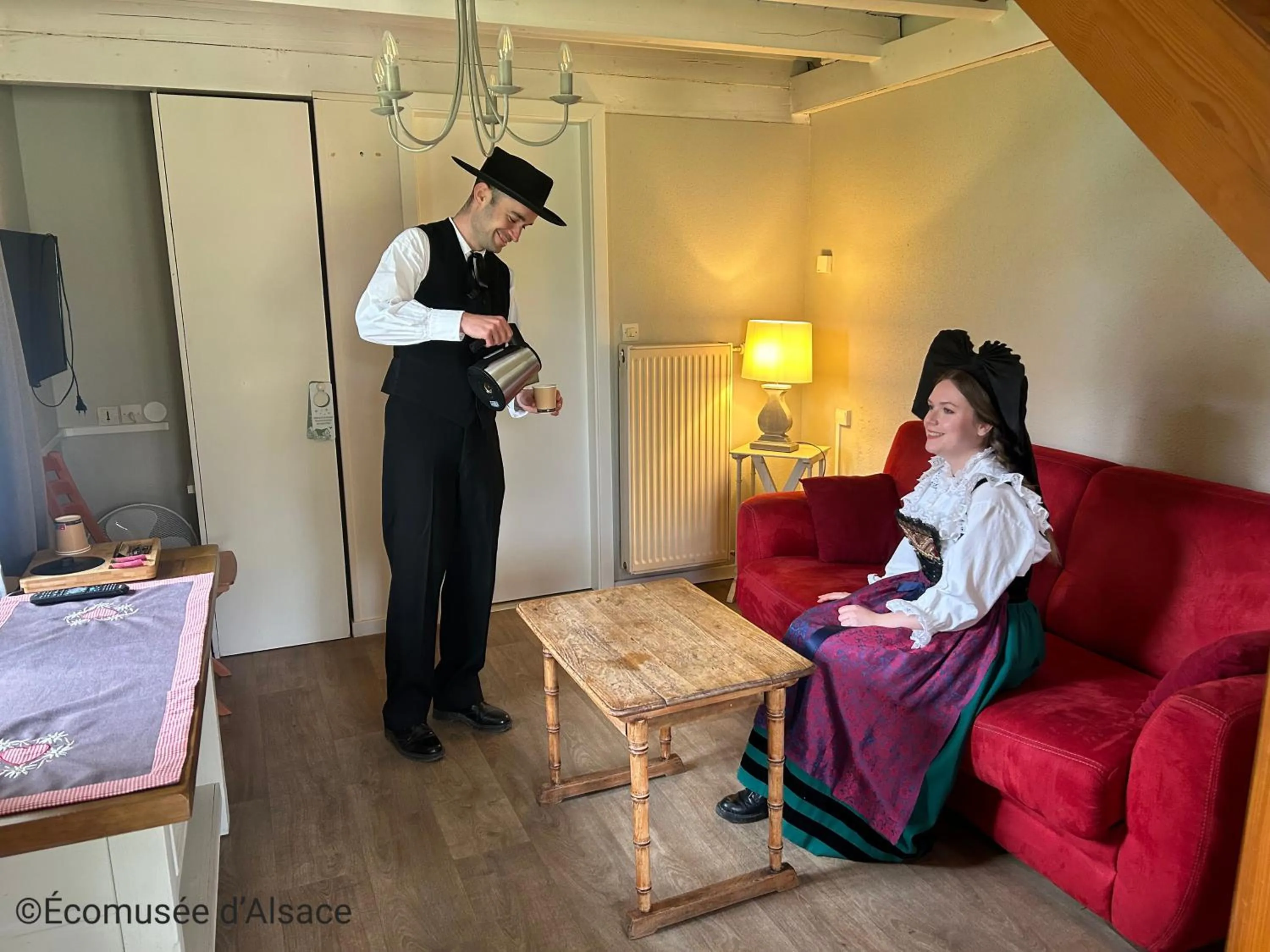 Living room in Les Loges de l'Ecomusée D'Alsace