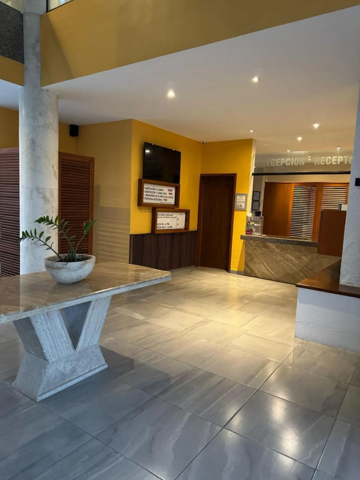 Lobby or reception in Hotel Boutique La Toja Campeche