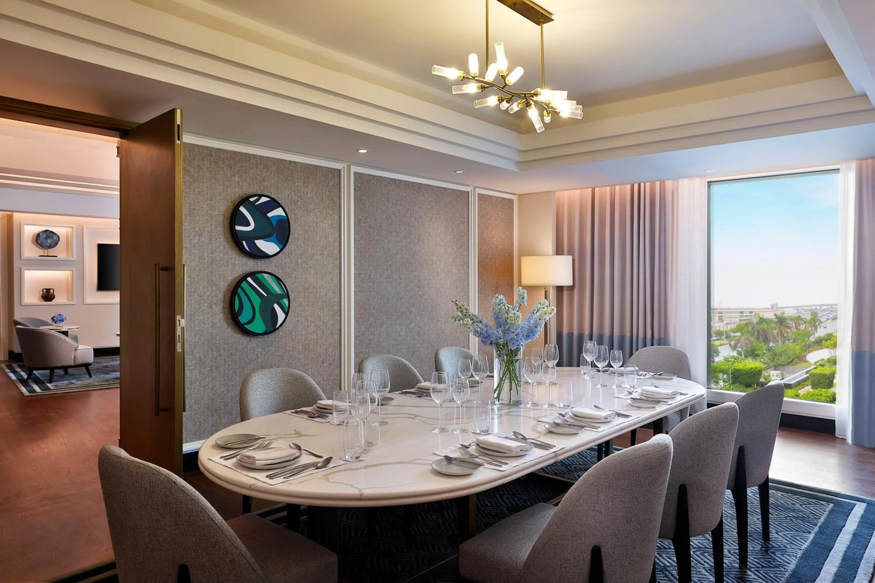 Dining area in Waldorf Astoria Cairo Heliopolis