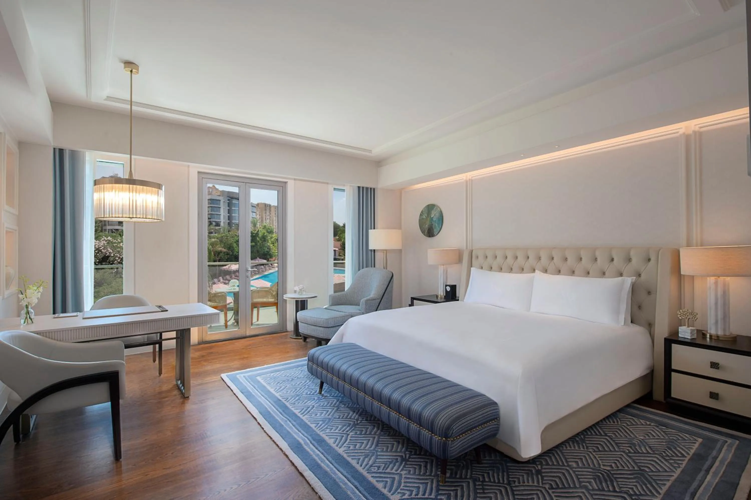 View (from property/room), Bed in Waldorf Astoria Cairo Heliopolis