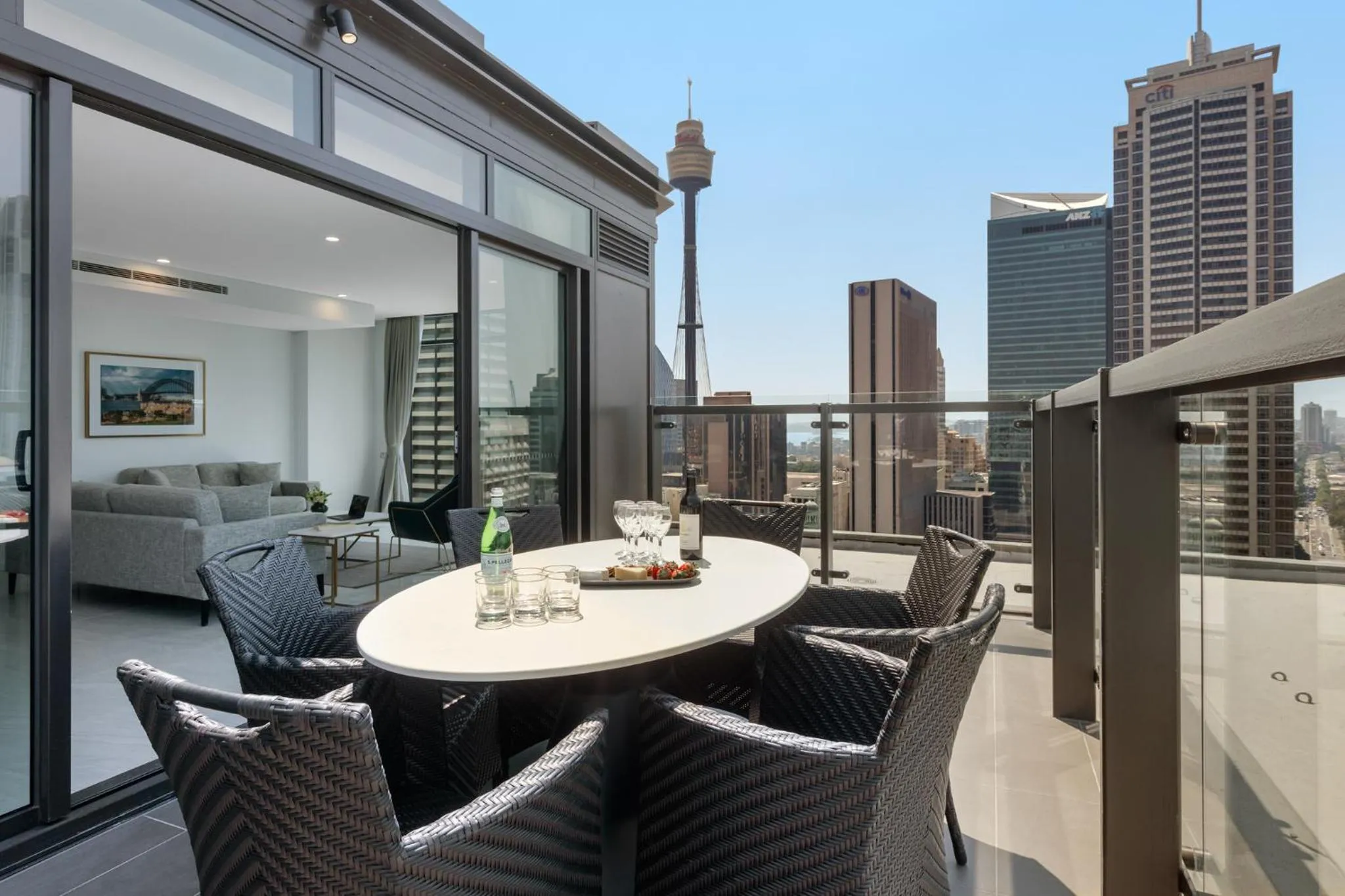 Balcony/Terrace in Meriton Suites Sussex Street, Sydney