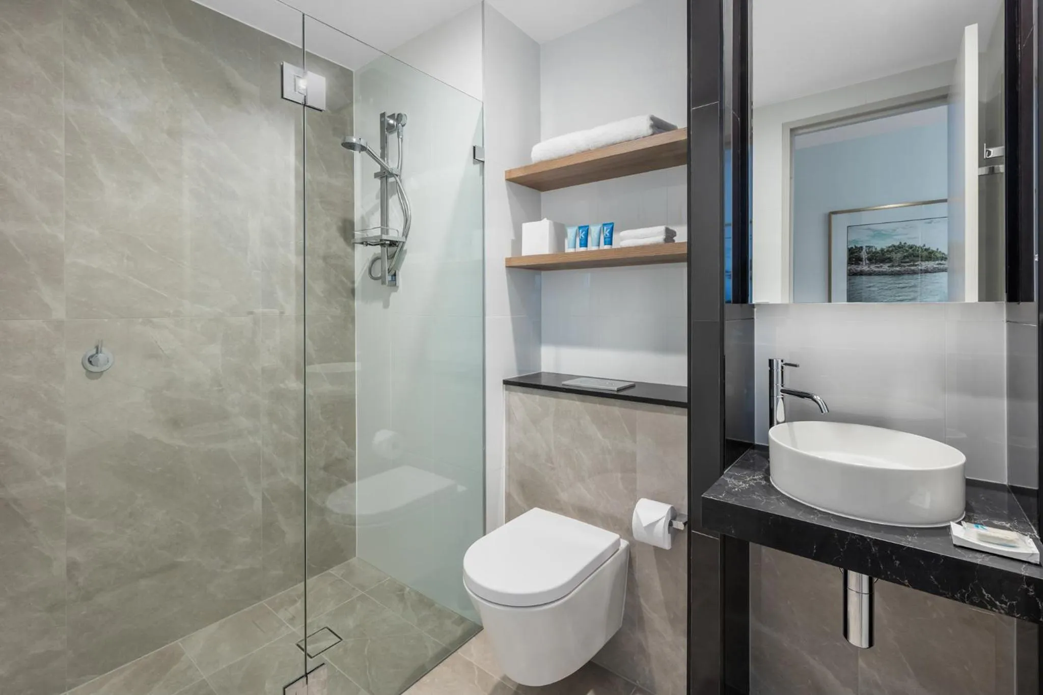 Bathroom in Meriton Suites Sussex Street, Sydney