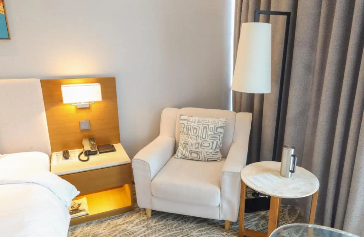 Bed in Hotel Skypark Central Seoul Pangyo