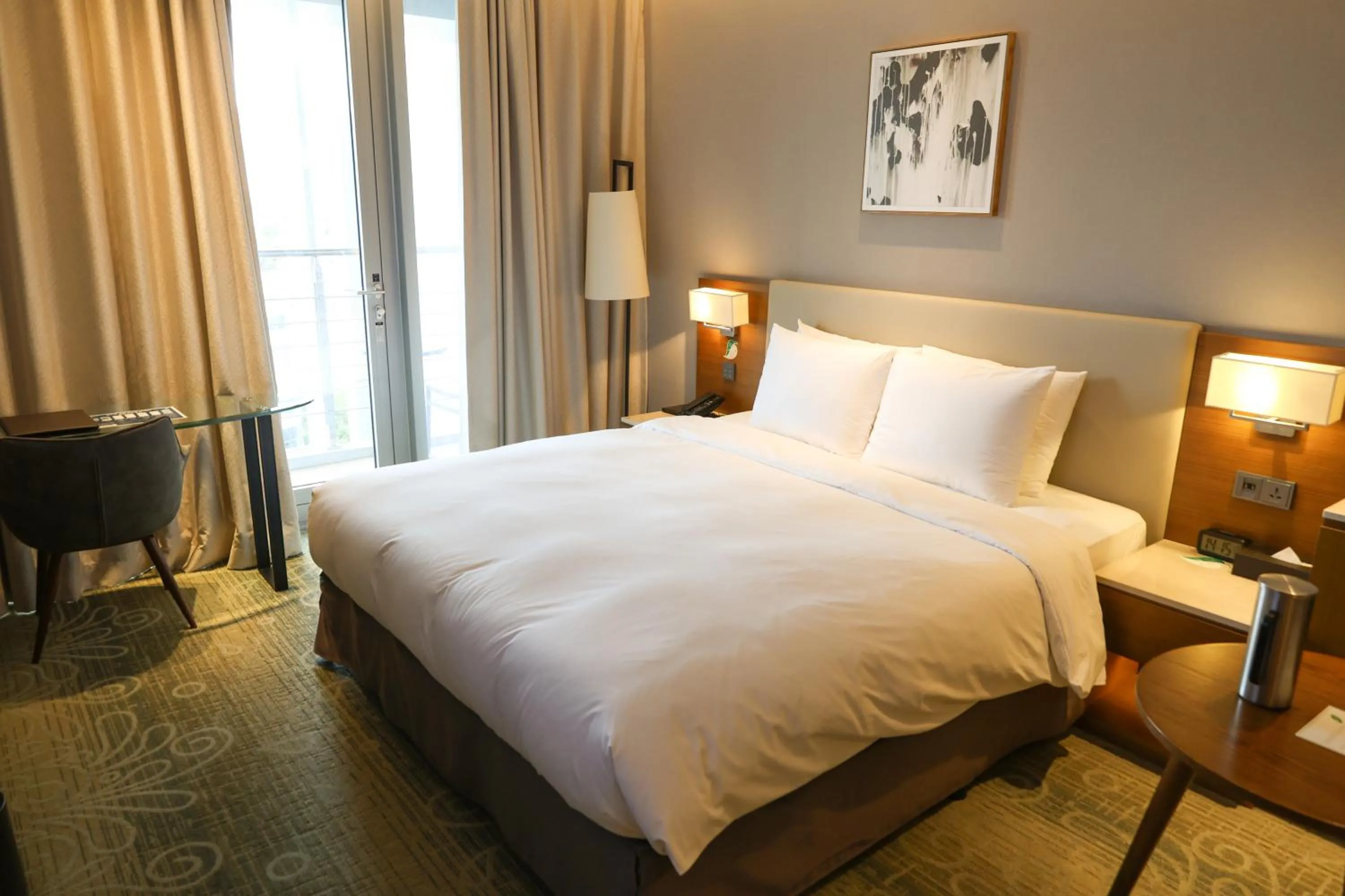 Bed in Hotel Skypark Central Seoul Pangyo