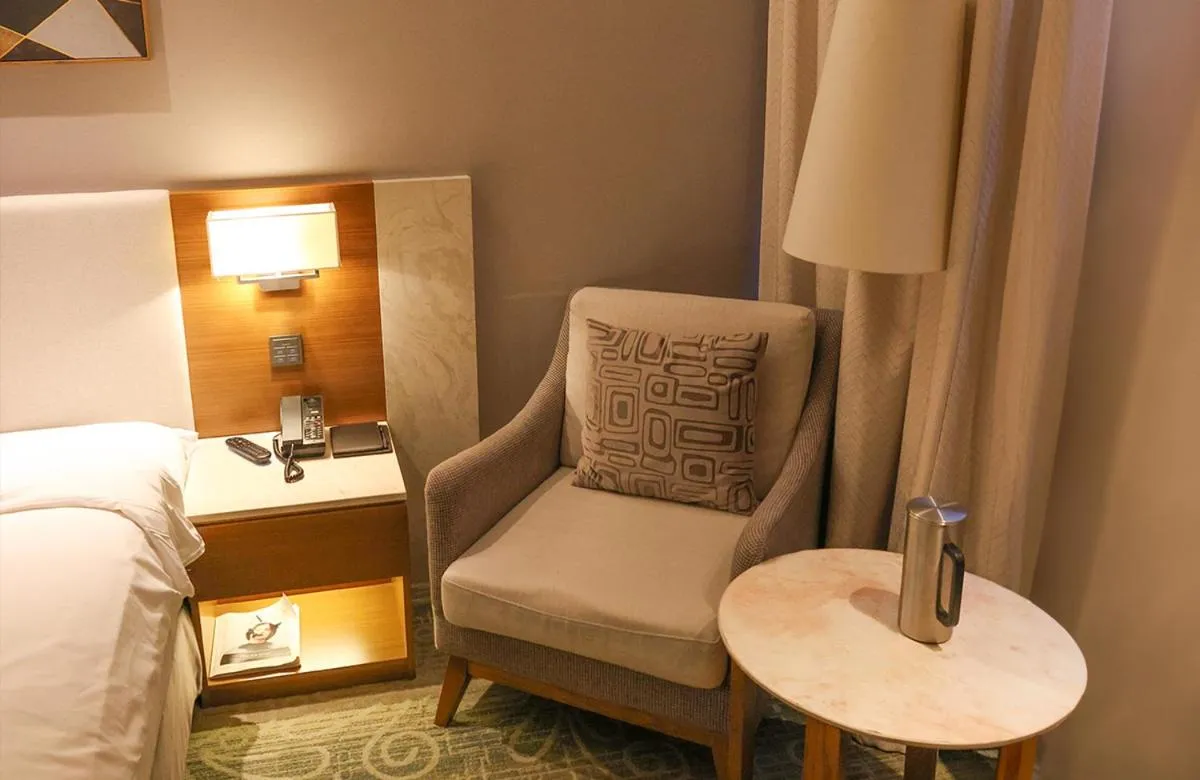 Bed in Hotel Skypark Central Seoul Pangyo