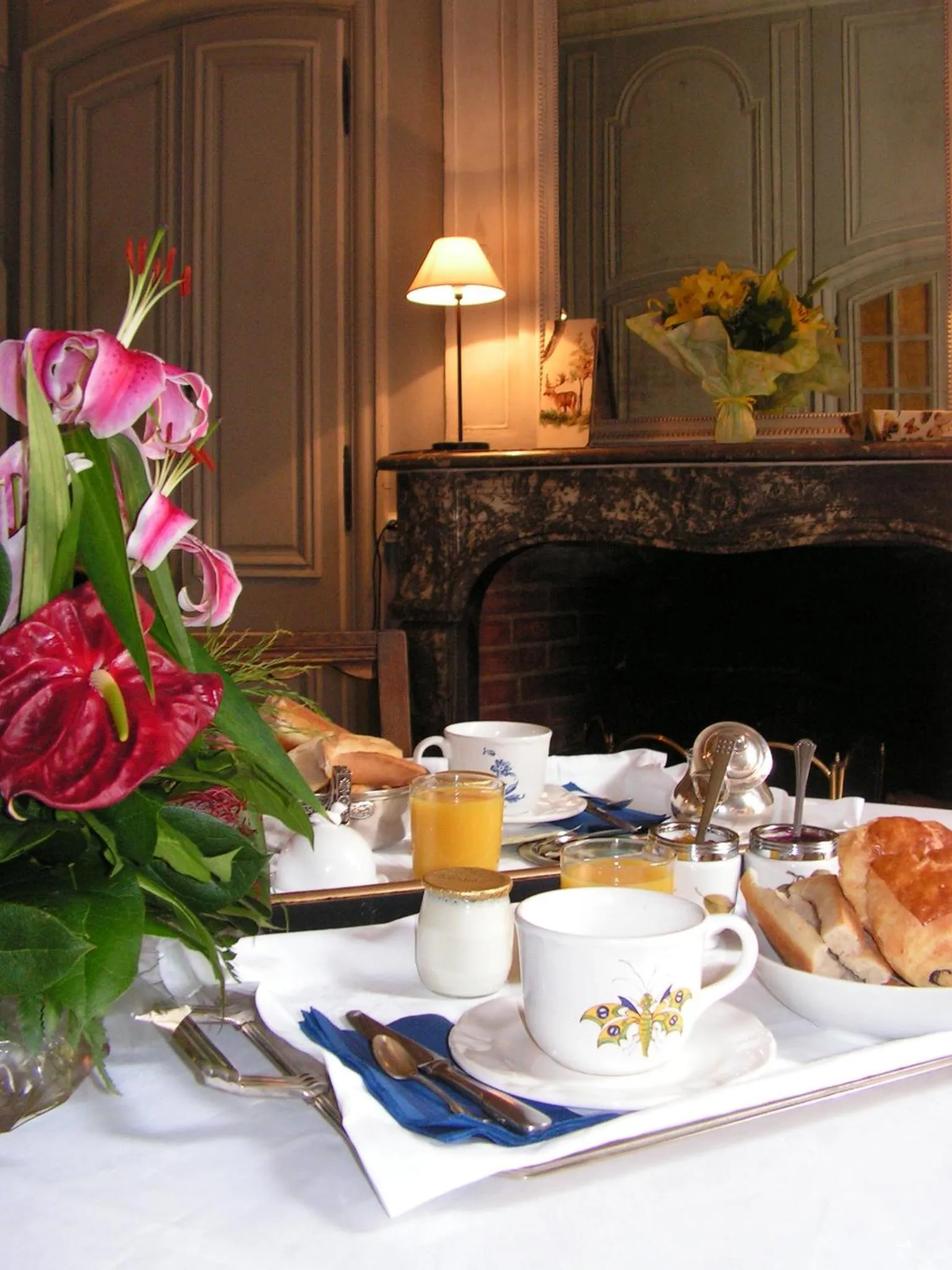 Food and drinks in Chambres d'hôtes au Château de Gizeux