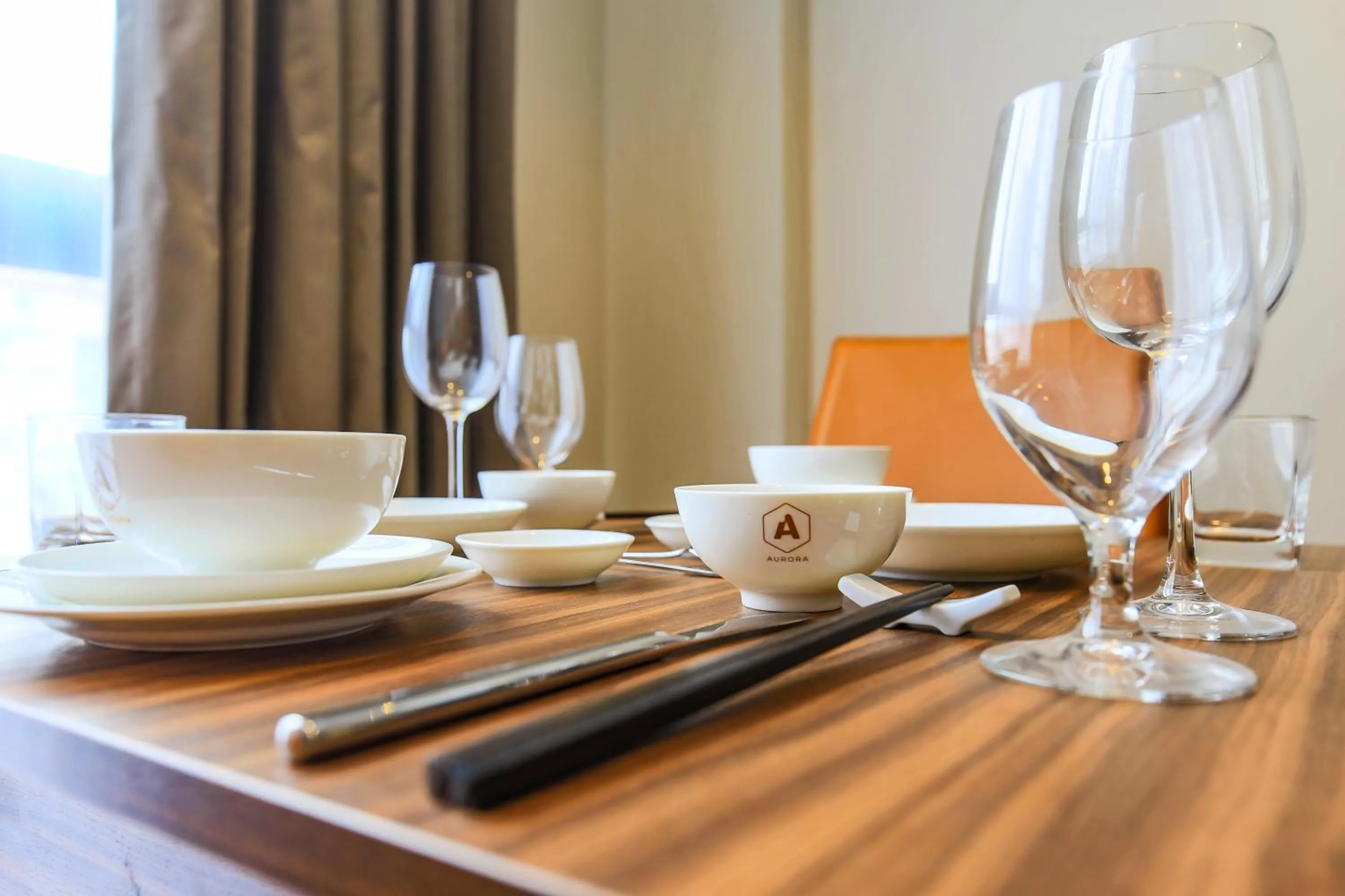 Dining area in Aurora Serviced Apartments