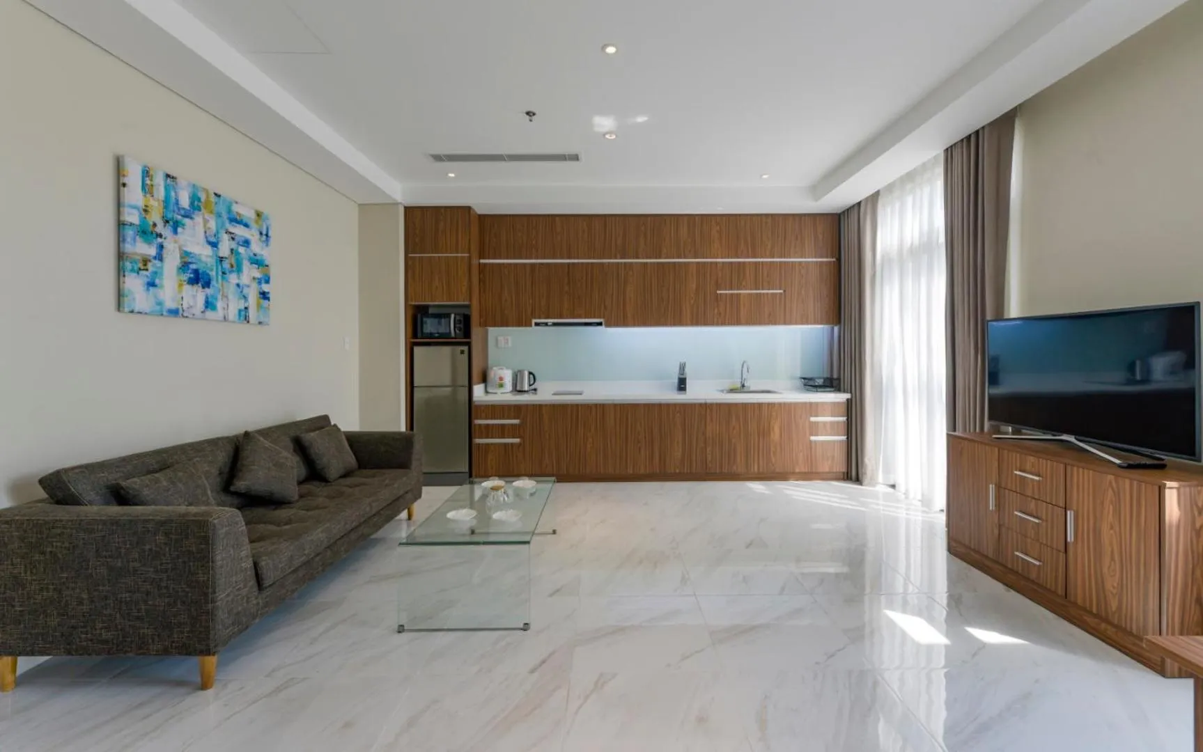 Kitchen or kitchenette in Aurora Serviced Apartments