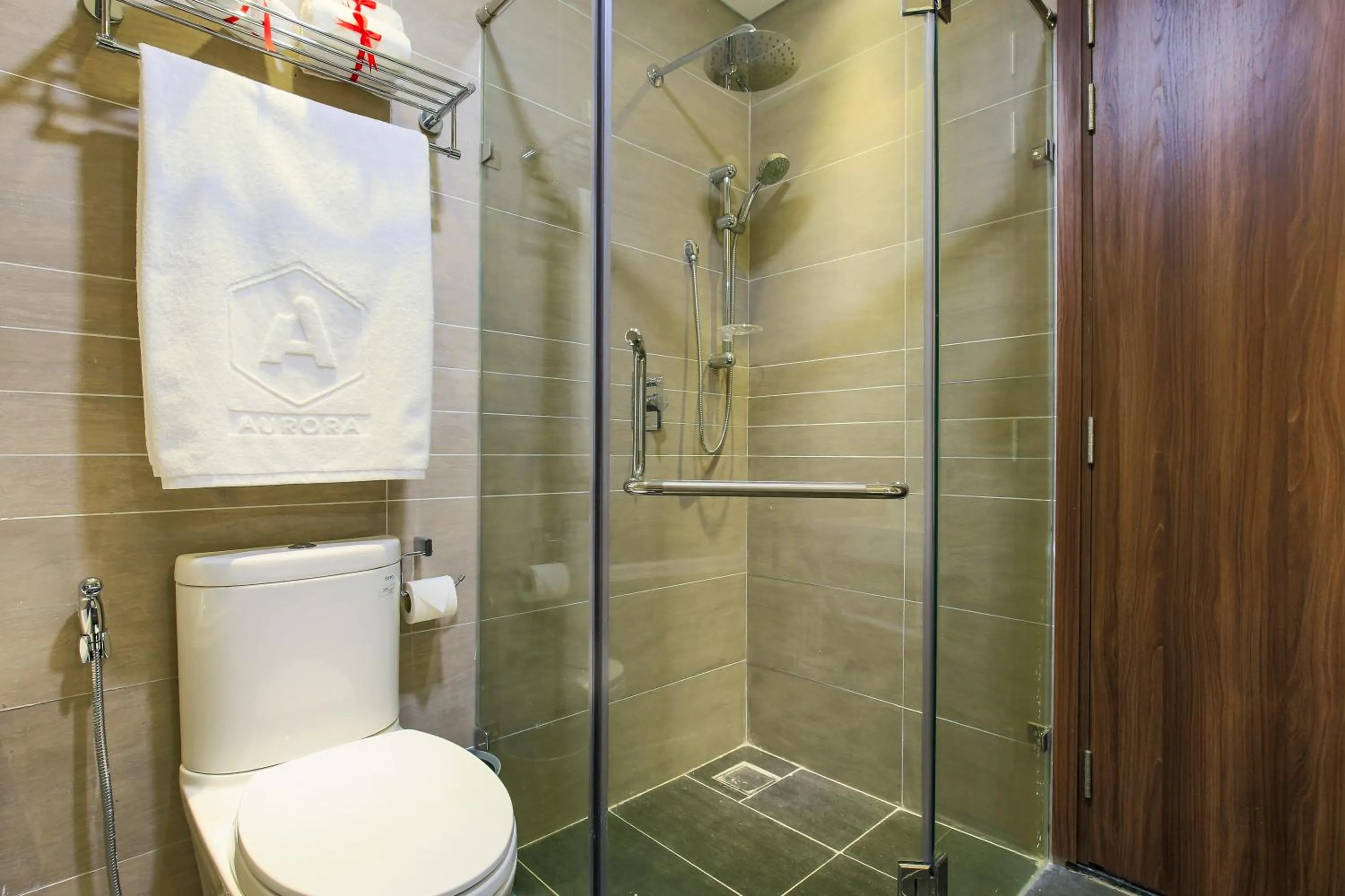 Shower in Aurora Serviced Apartments