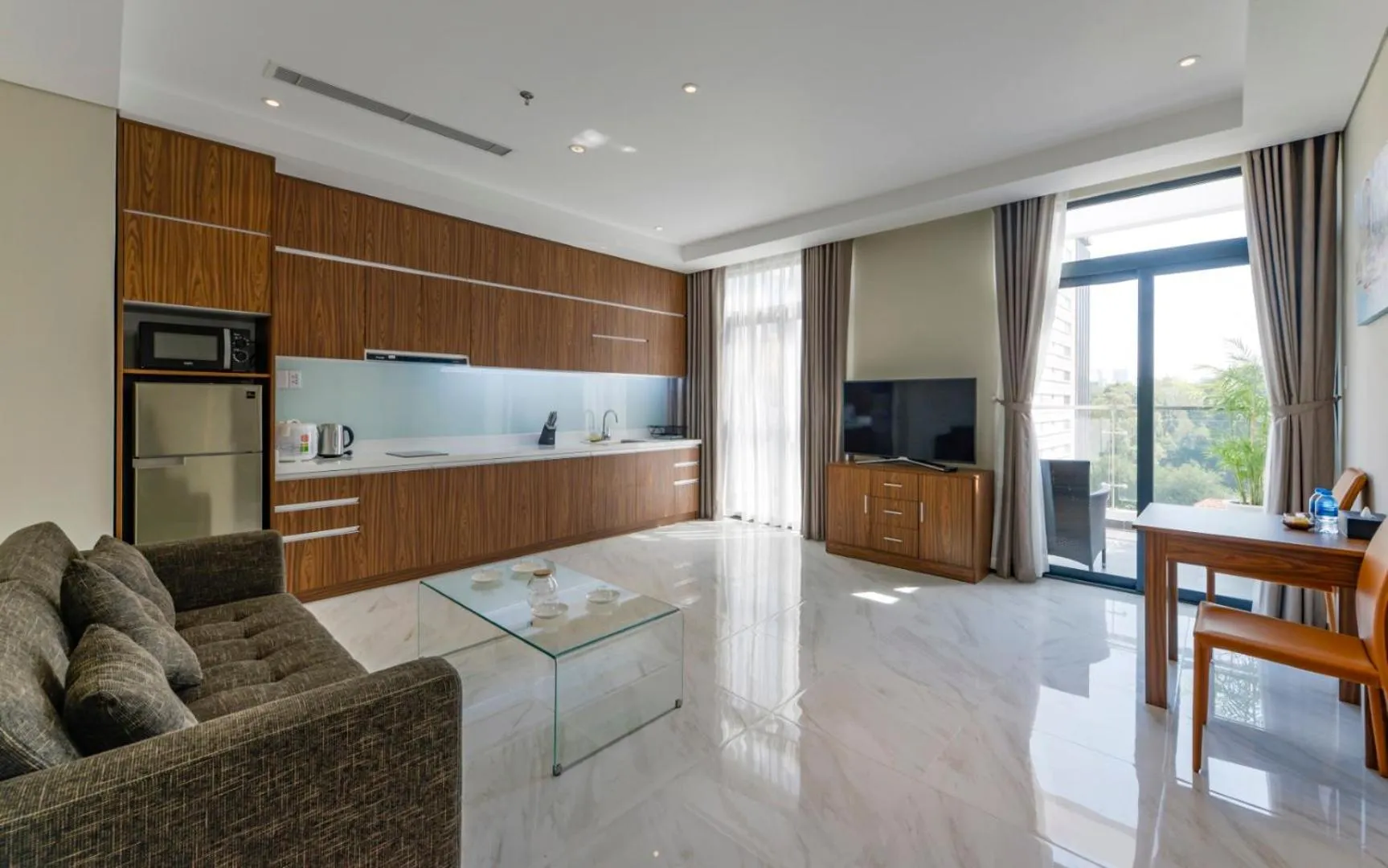 Kitchen or kitchenette in Aurora Serviced Apartments