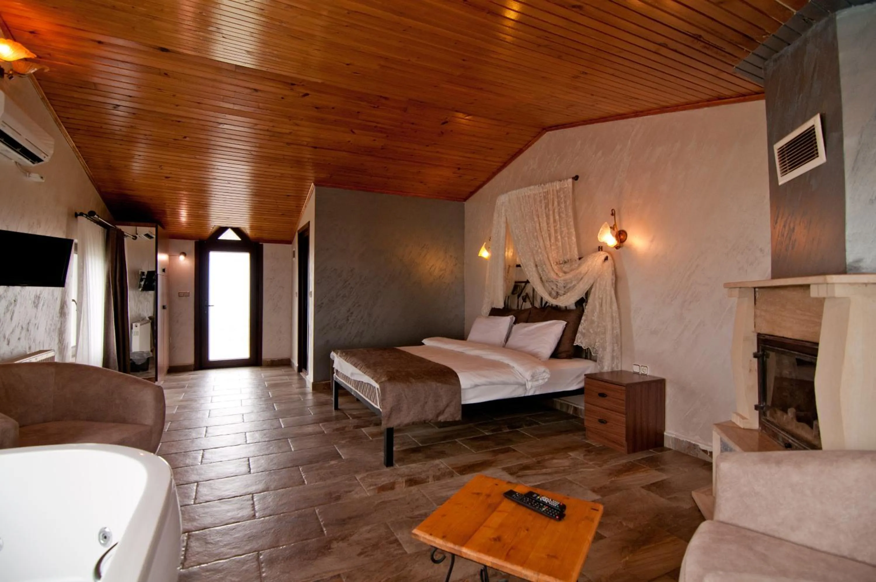 Bed in Agva Gizemli Nehir Hotel