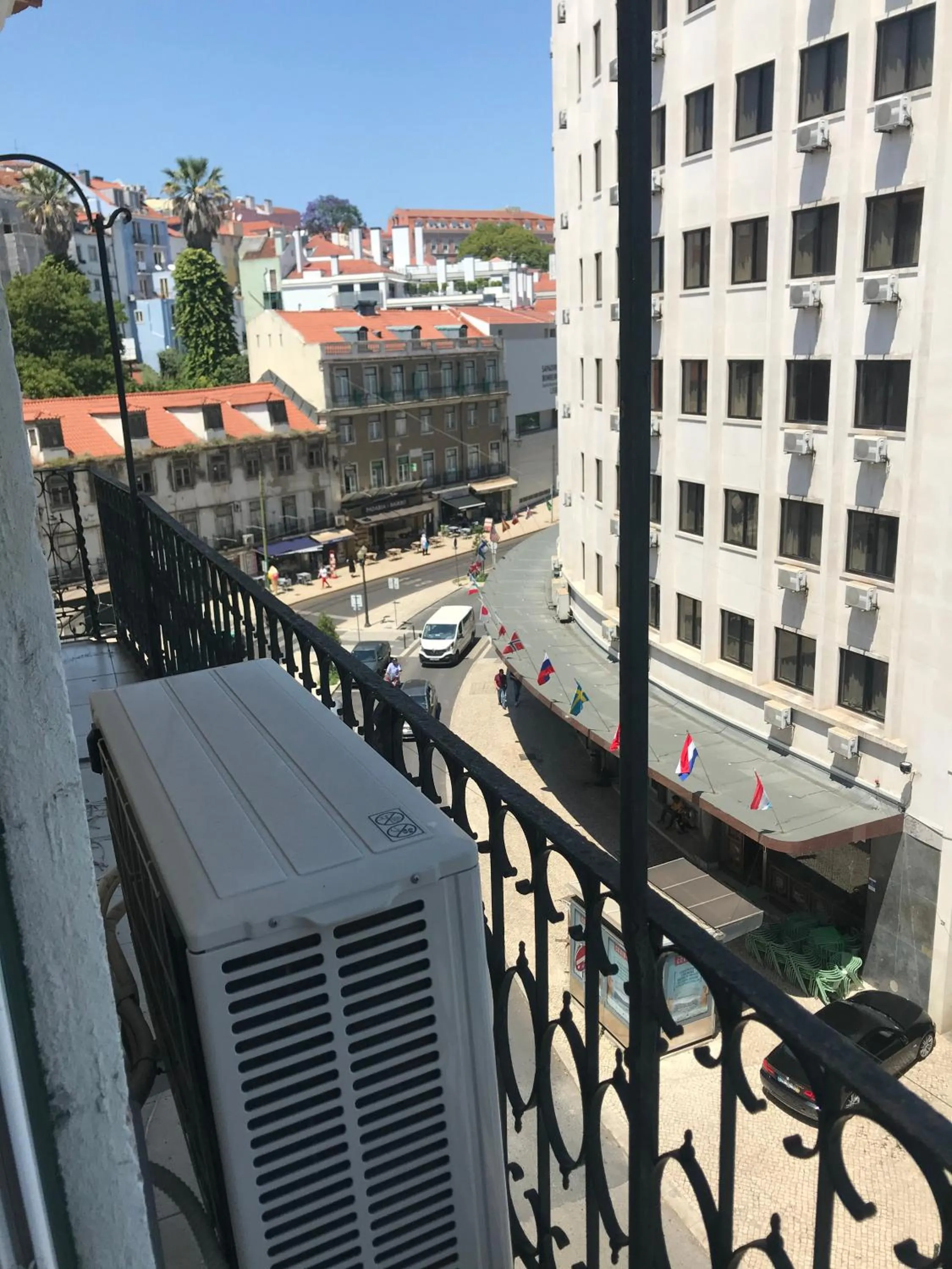 Balcony/Terrace in Pensao Praca Da Figueira