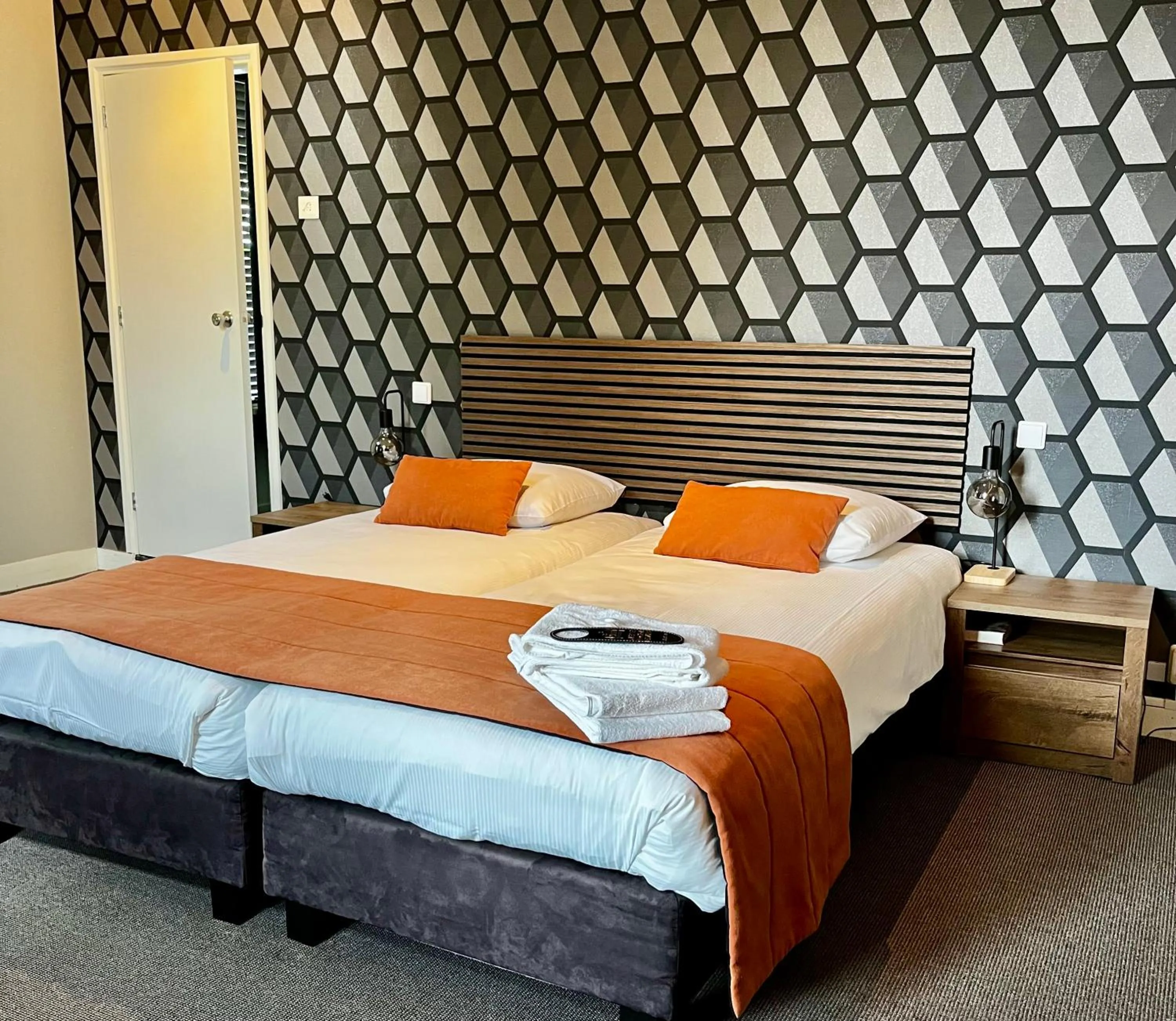 Bed in Hotel De Roode Leeuw Terborg