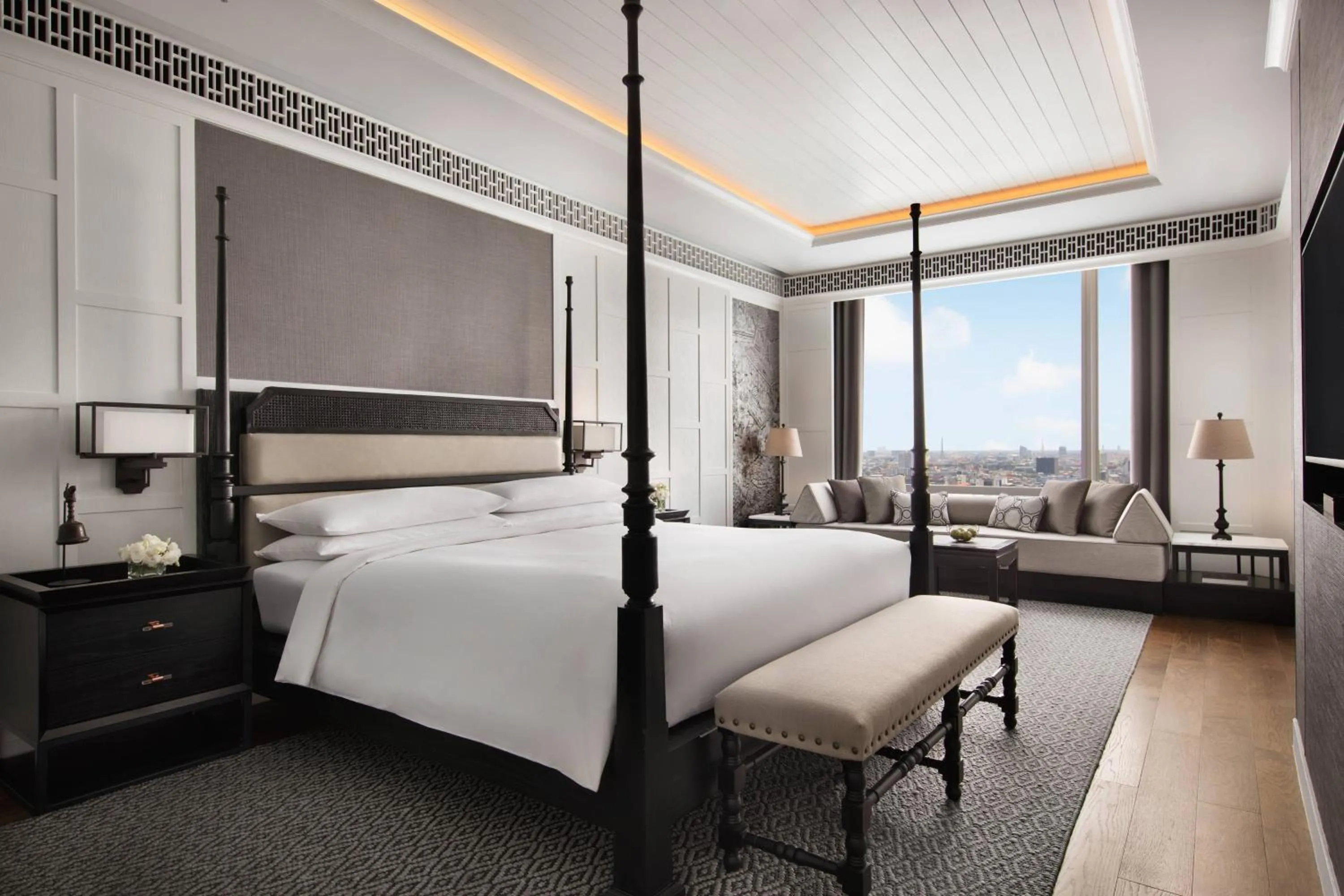 Bedroom, Bed in Bangkok Marriott Hotel The Surawongse