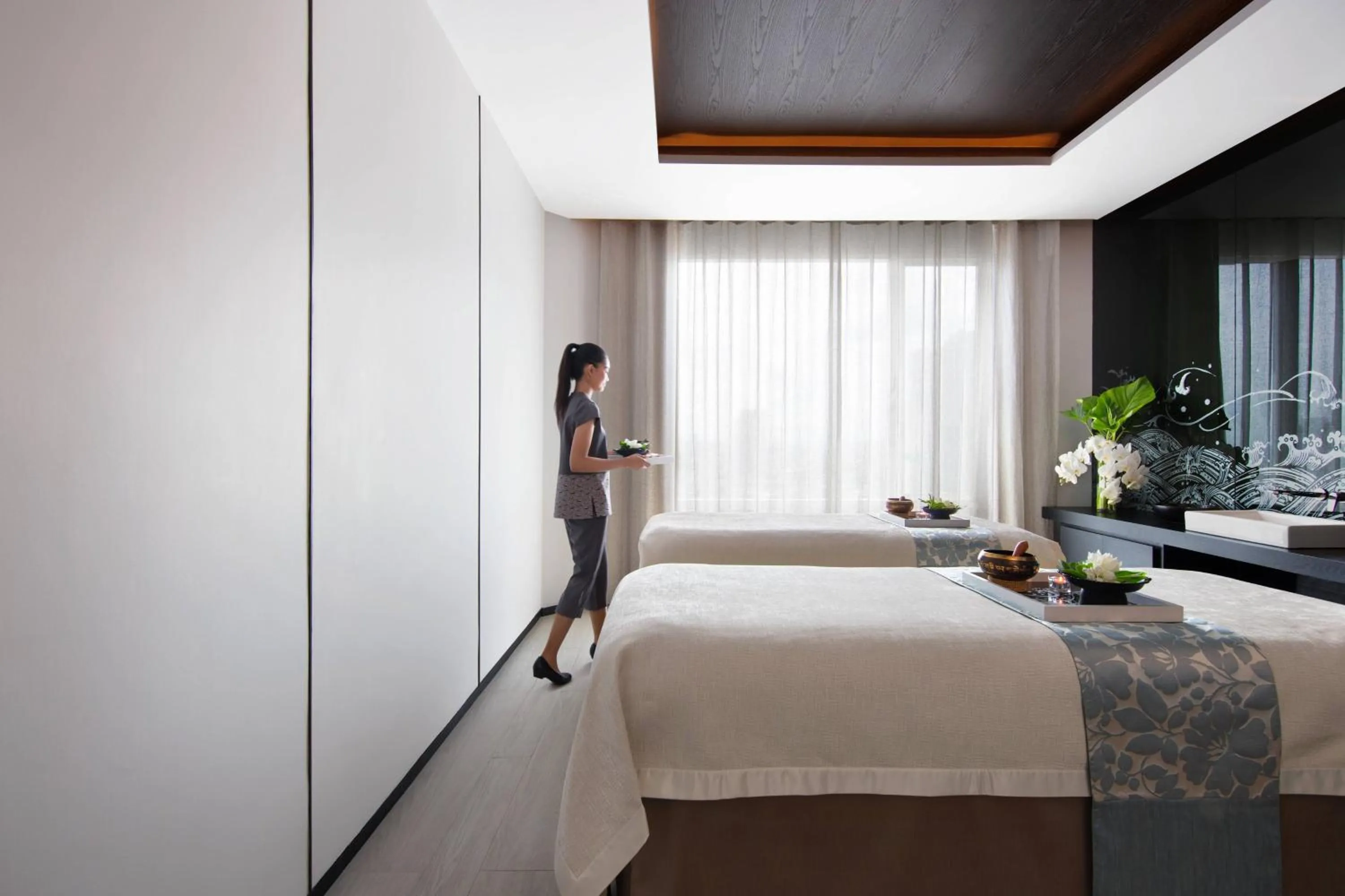 Spa and wellness centre/facilities, Bed in Bangkok Marriott Hotel The Surawongse