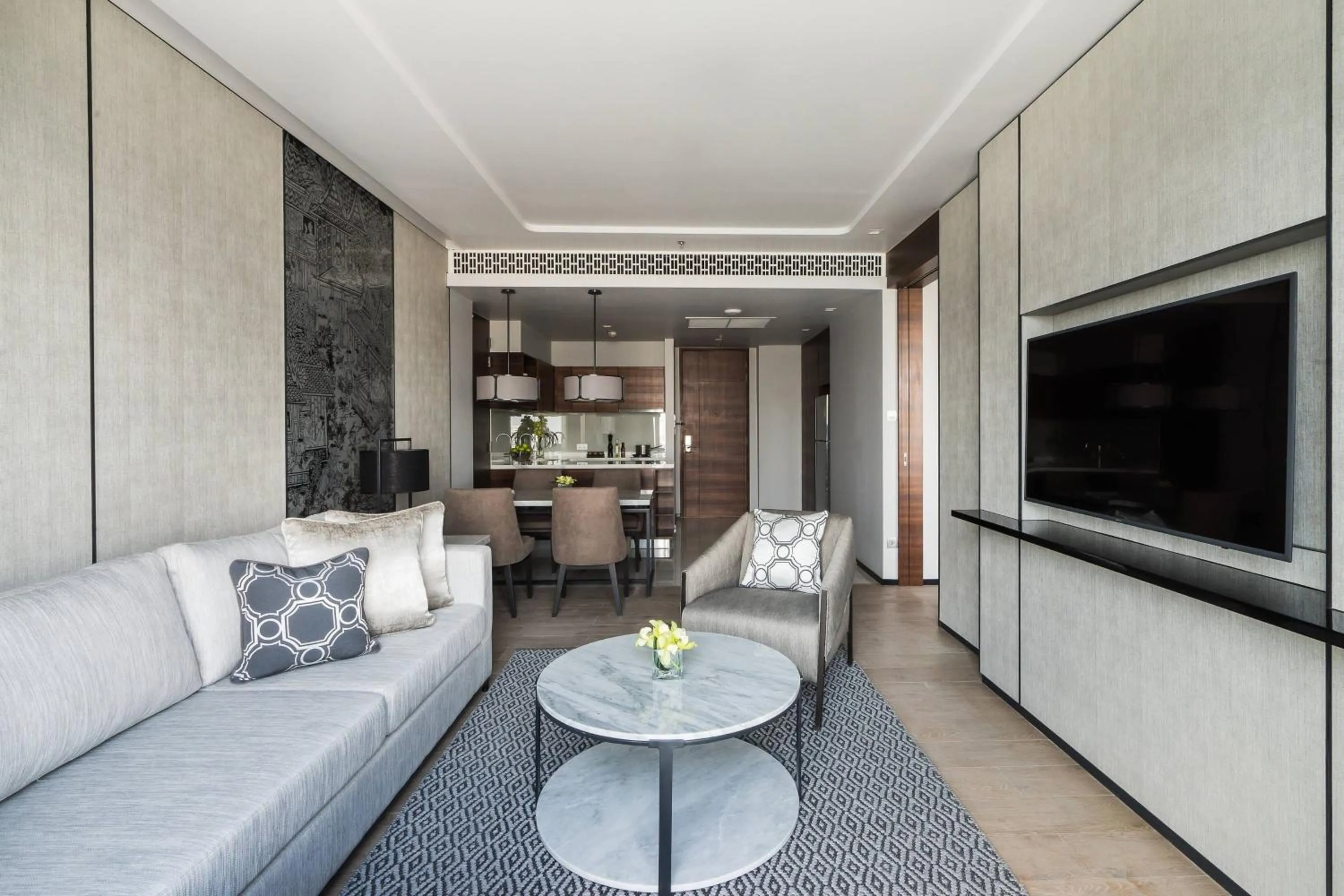 Living room in Bangkok Marriott Hotel The Surawongse