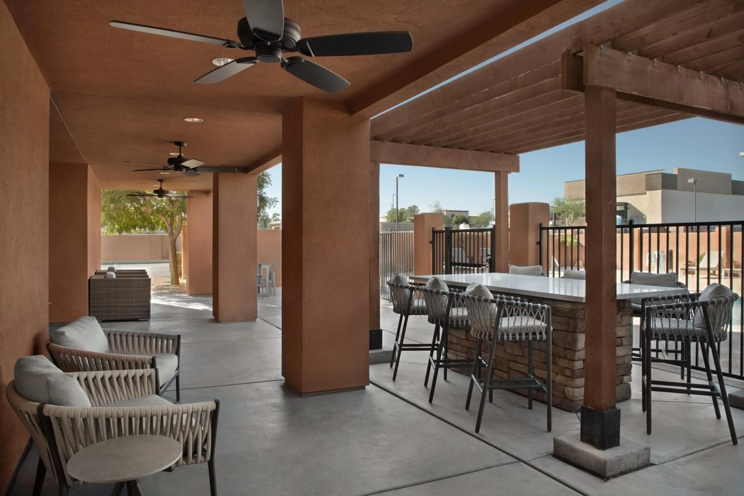 Patio in Homewood Suites by Hilton Yuma