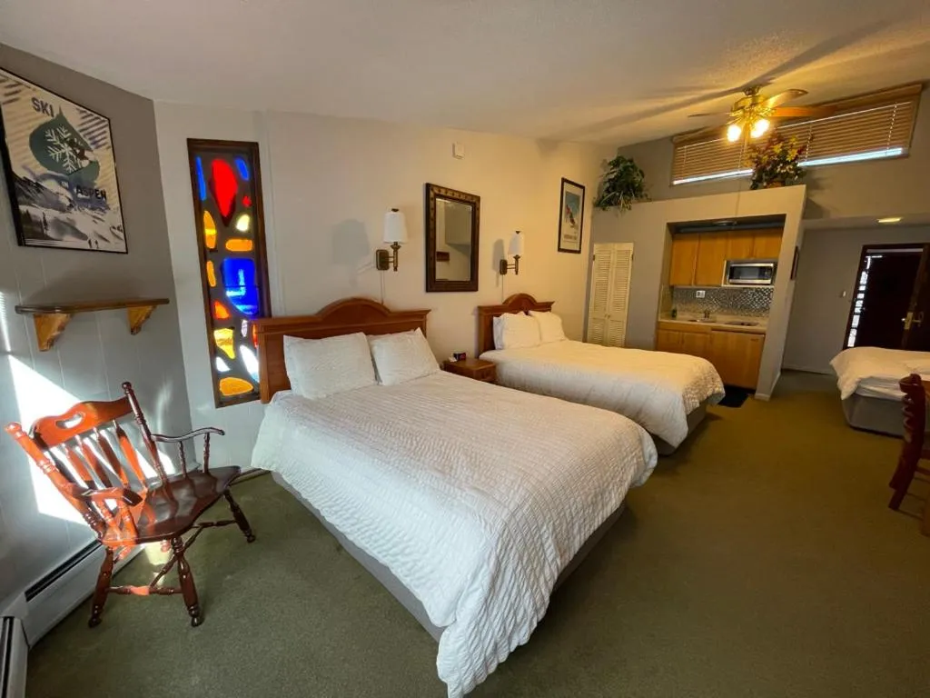 Bed in Tyrolean Lodge