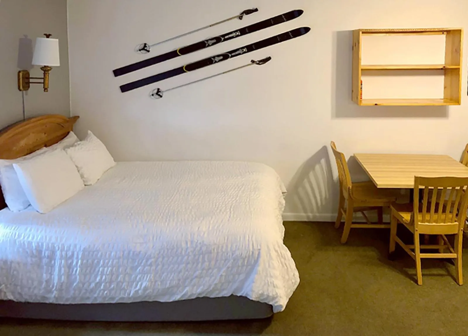 Bed in Tyrolean Lodge