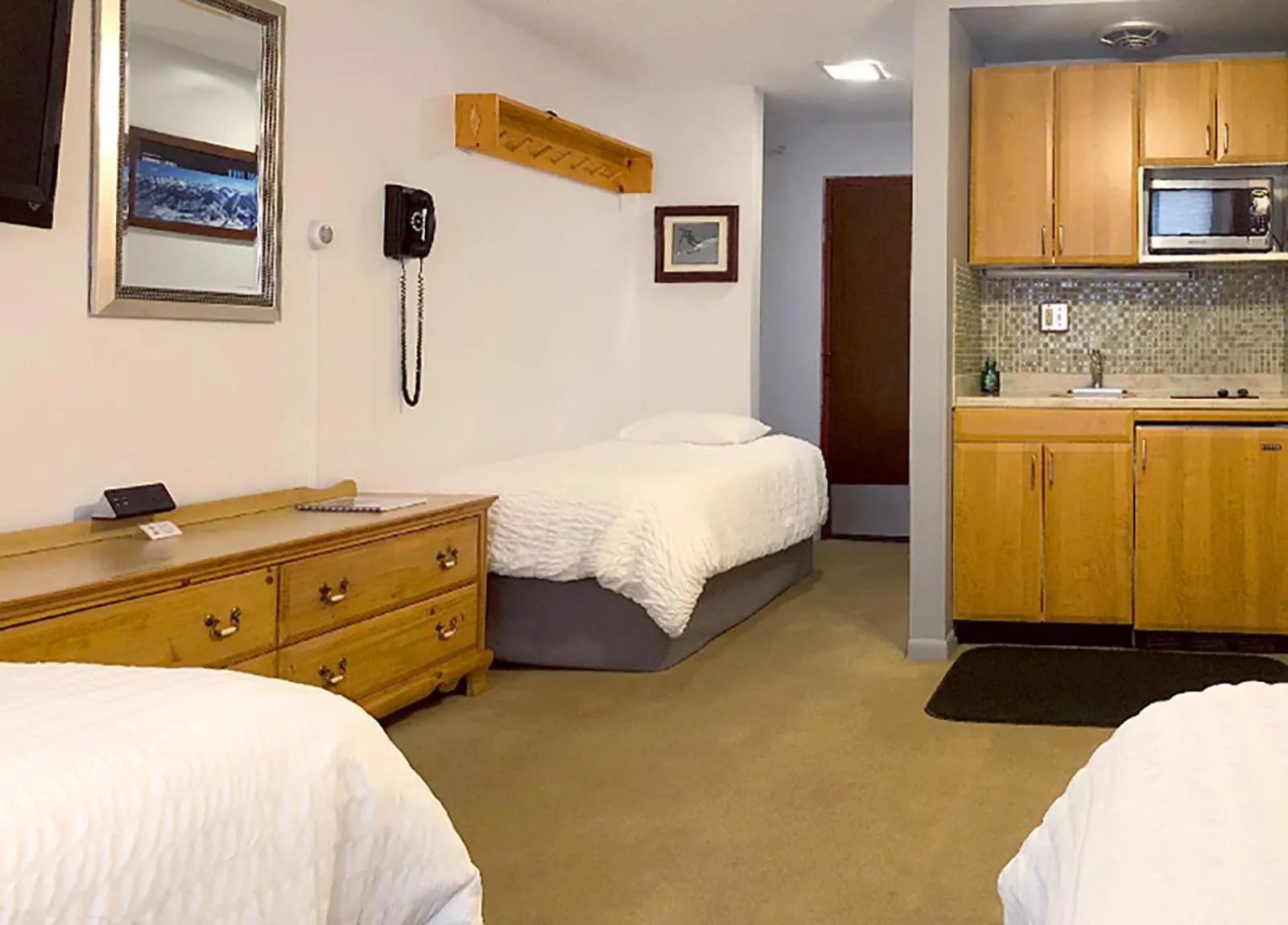 Bed in Tyrolean Lodge