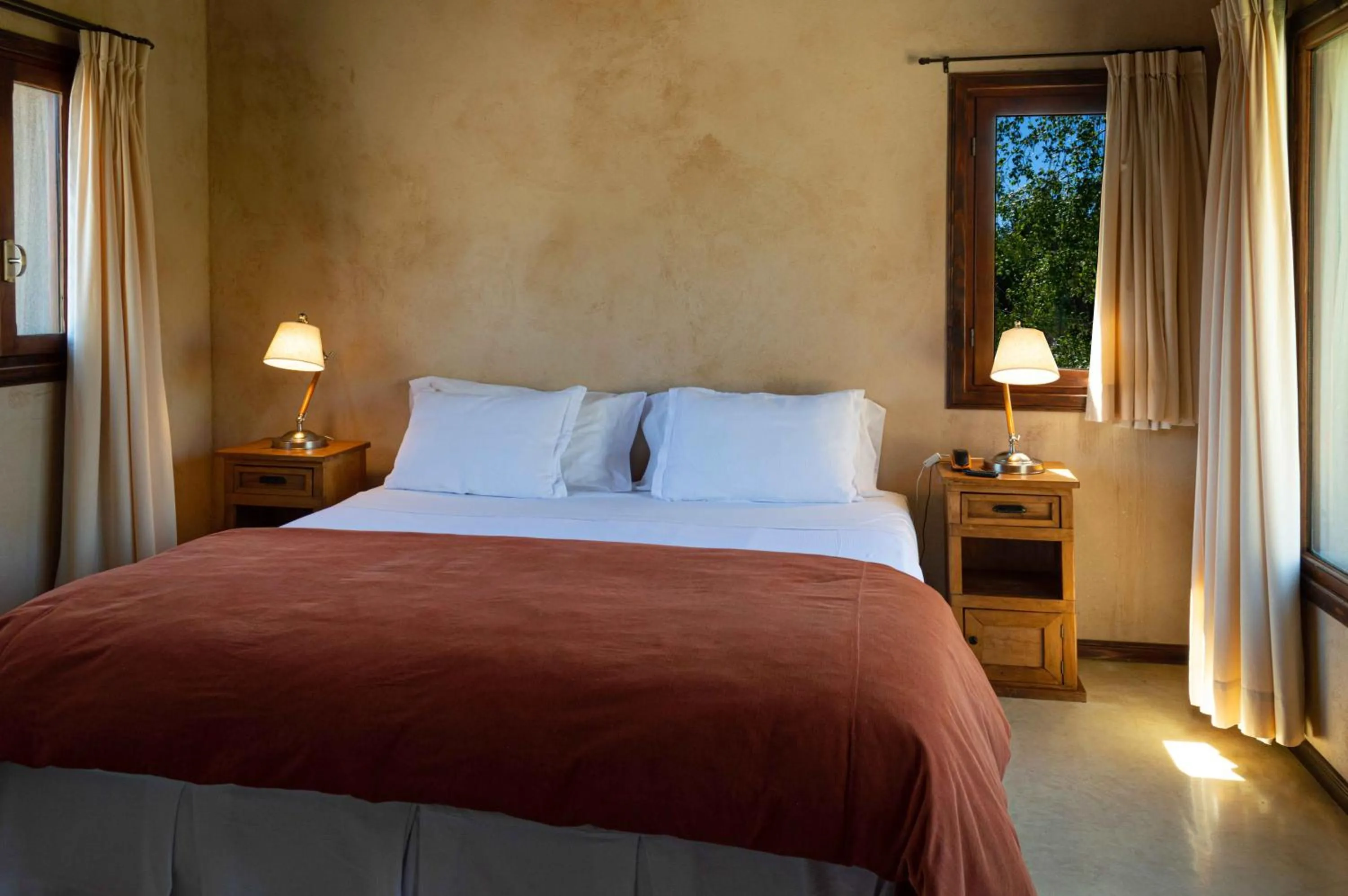 Bed in Aldebaran Hotel & Spa