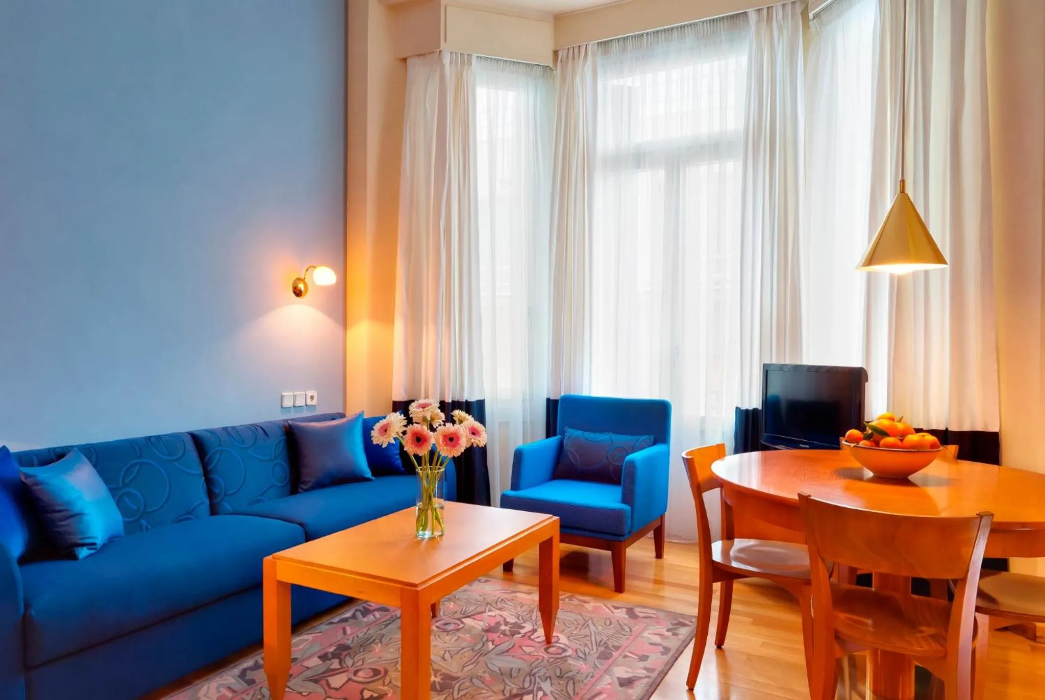 Seating area in Hapimag Apartments Athens