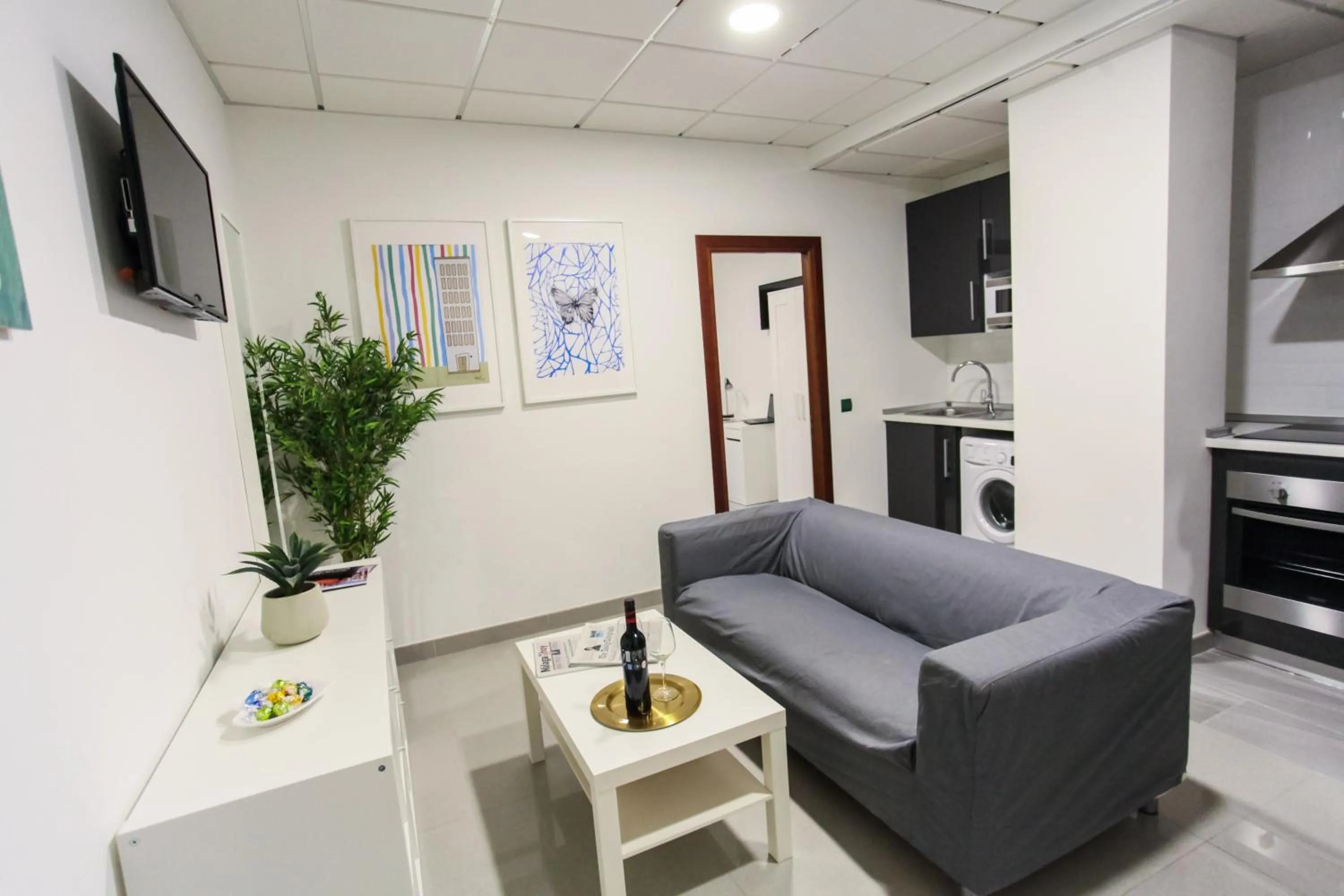 Seating area in Carretería Center Apartments