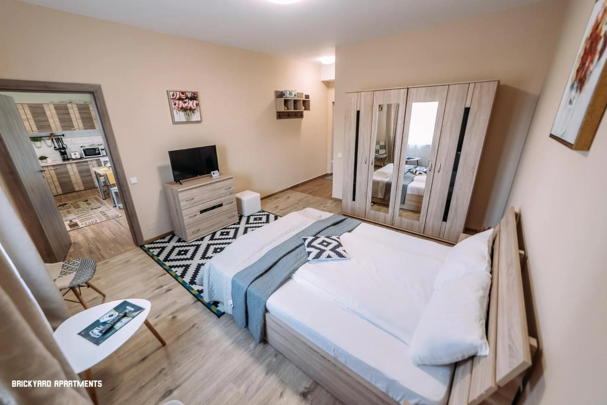 Bed in Brickyard Apartments Cluj