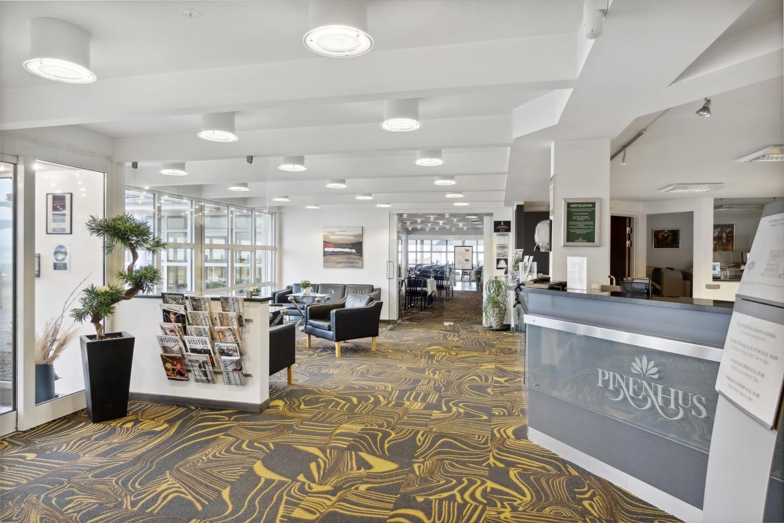 Lobby or reception in Hotel Pinenhus