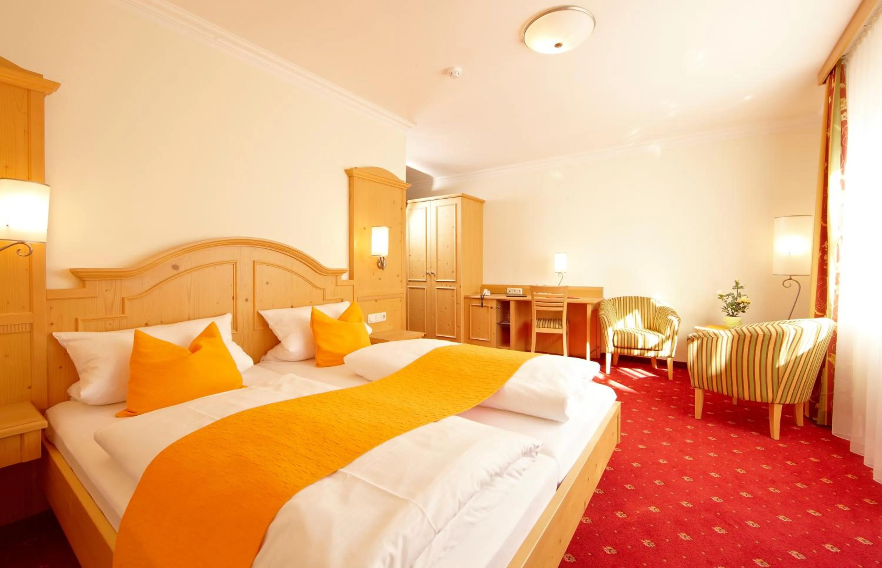 Bed in Alpenhotel Rieger