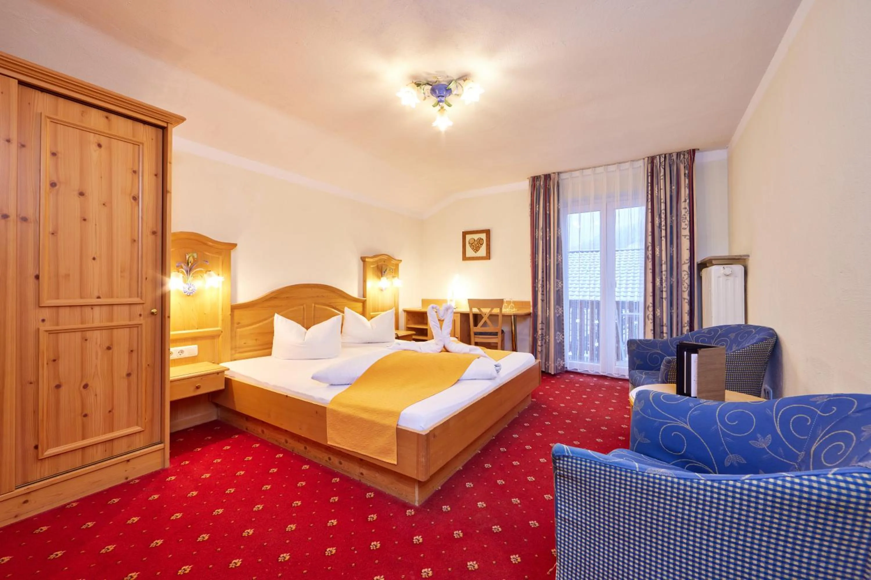 Bed in Alpenhotel Rieger