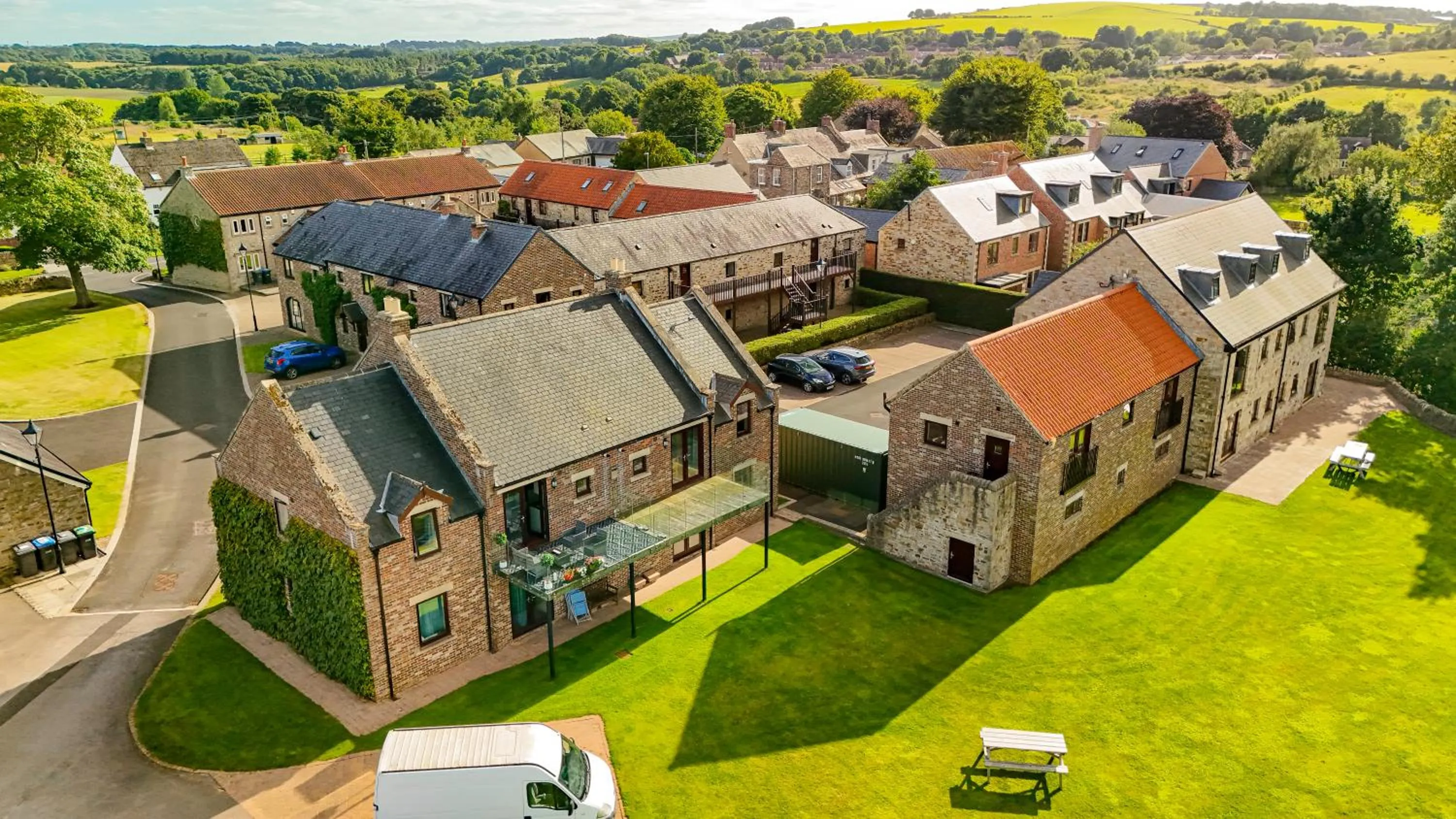 Bird's eye view in Plawsworth Hall Serviced Cottages and Apartments