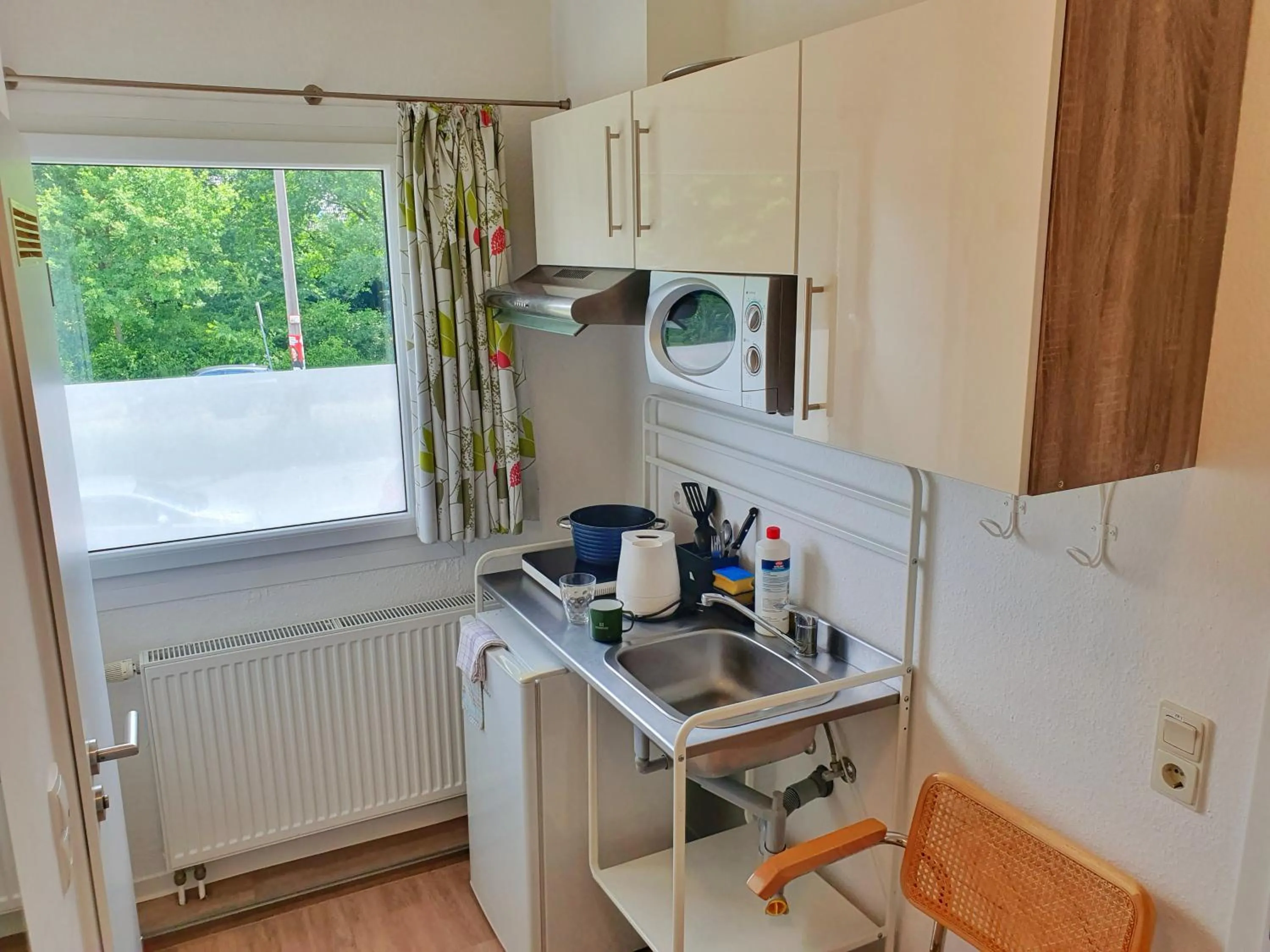 Kitchen or kitchenette in Aparthotel Jonas