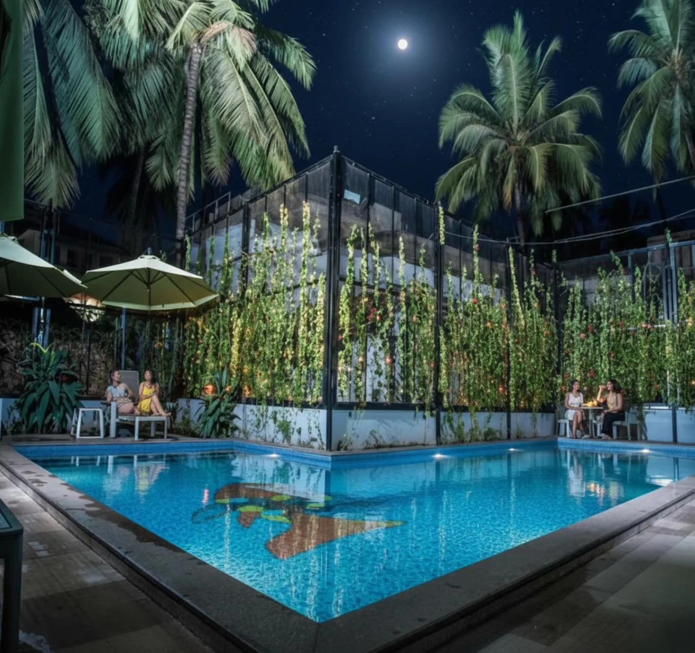 Swimming pool in Fabhotel Prime Sarala Crown - 500M From Calangute Beach