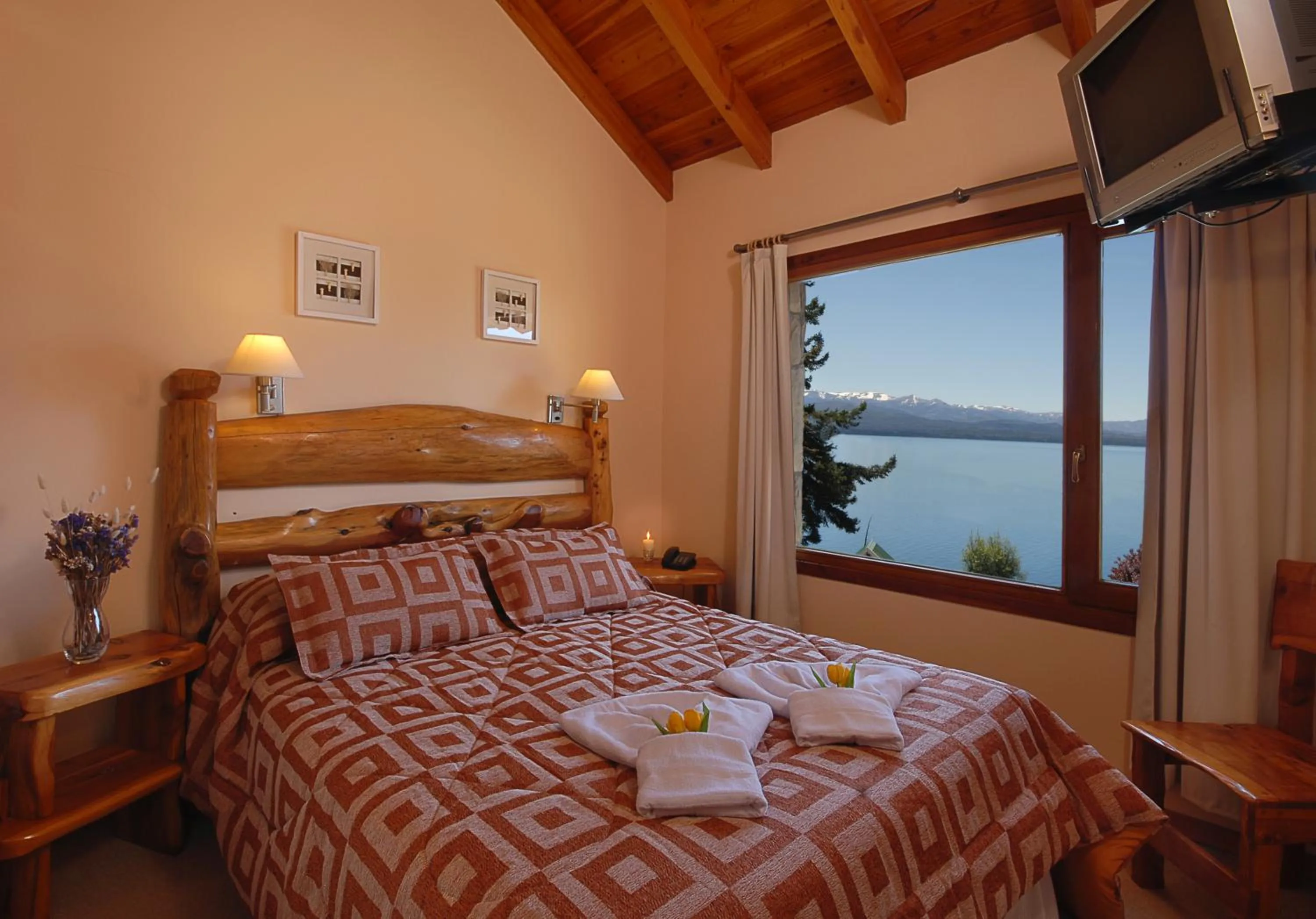 Bed in Apart Altos Del Nahuel