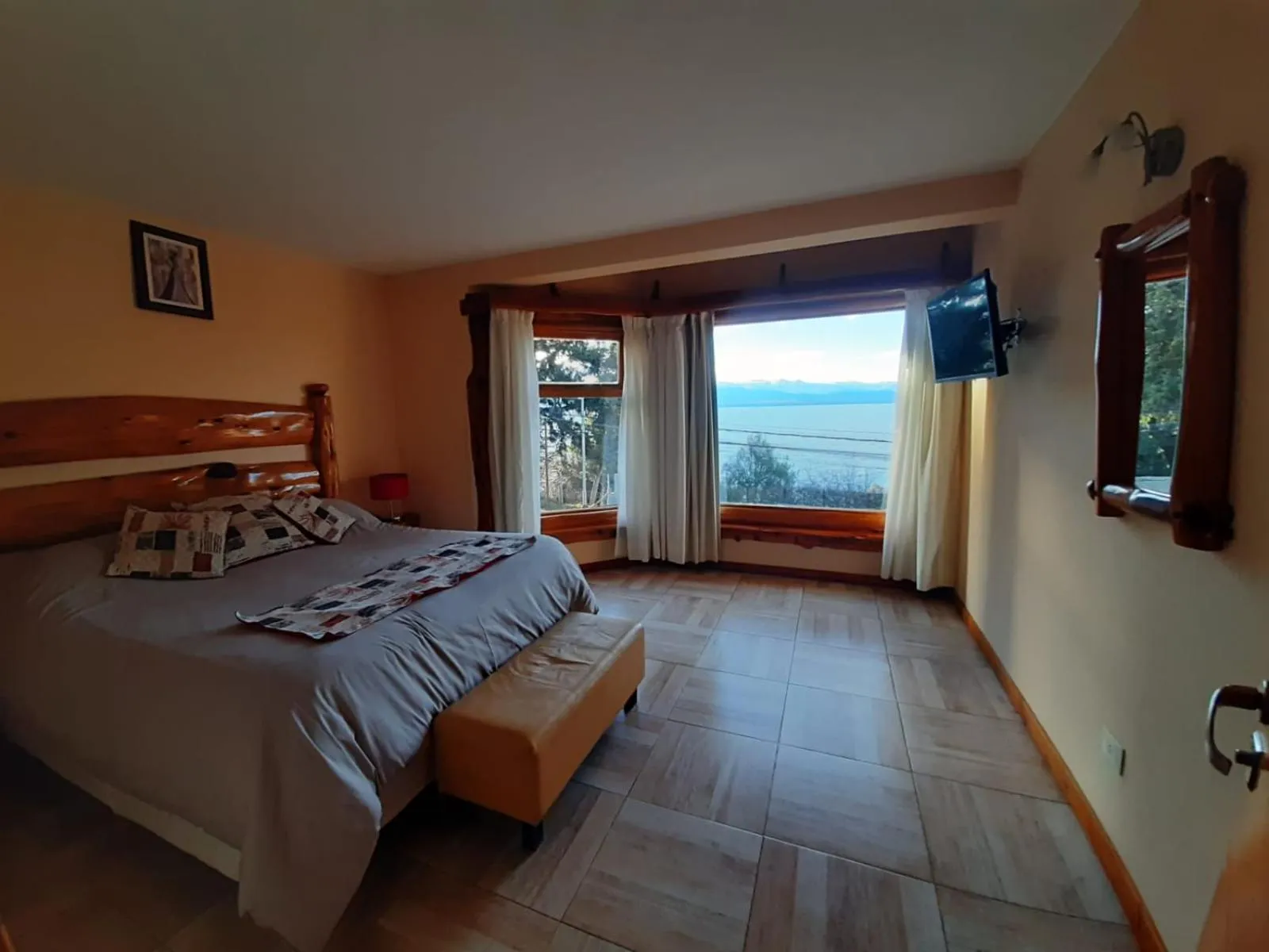 Bed in Apart Altos Del Nahuel